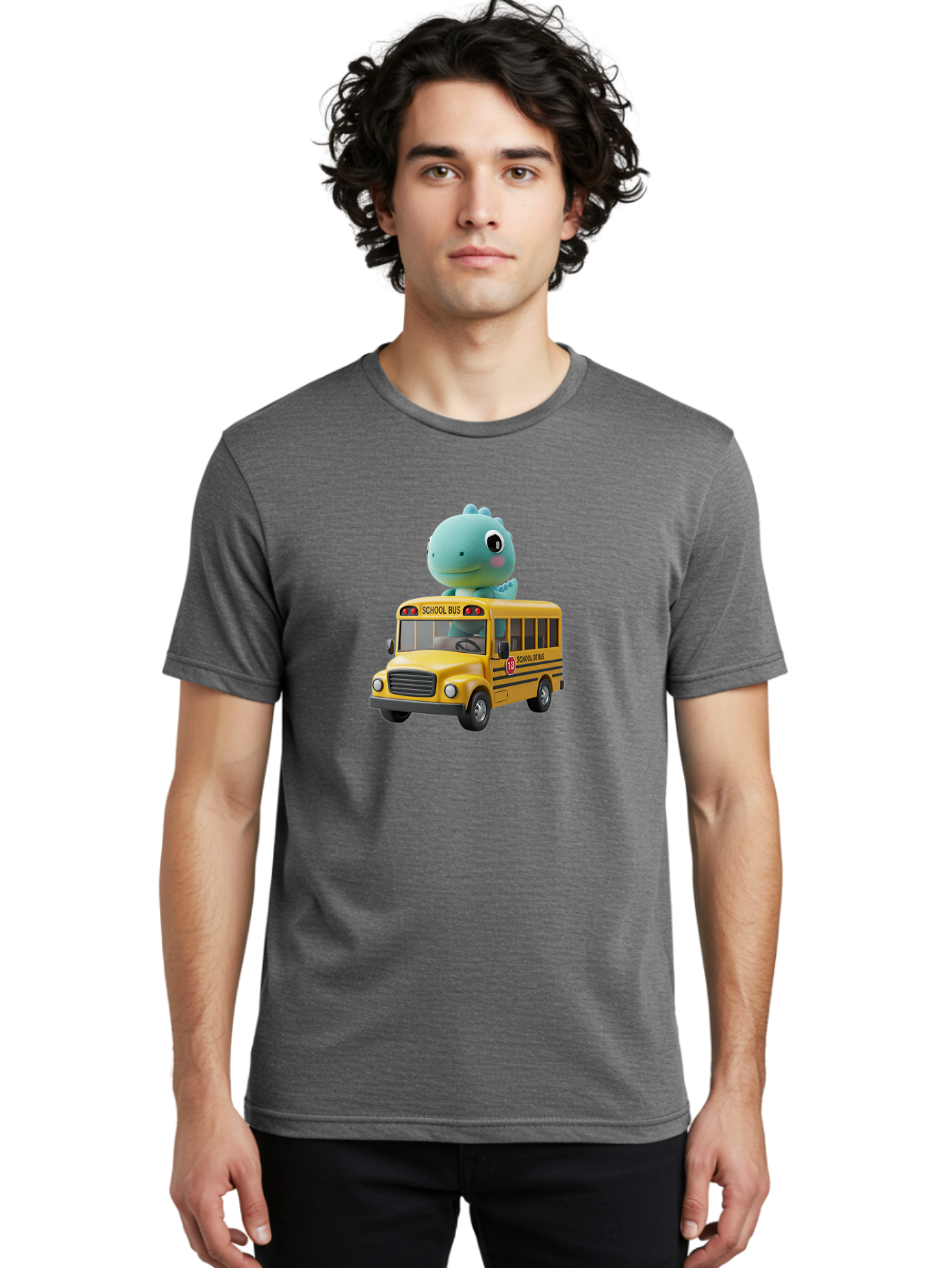 School-Bus-With-Monster Men'S Graphic Tee, 100% Cotton, Comfortable Casual Summer Wear, Machine Washable, Vintage Camera, Old Camera, Antique Camera, Black Camera, Classic Photography, Photography Equipment, Nostalgic Device, Film Camera, Bai349