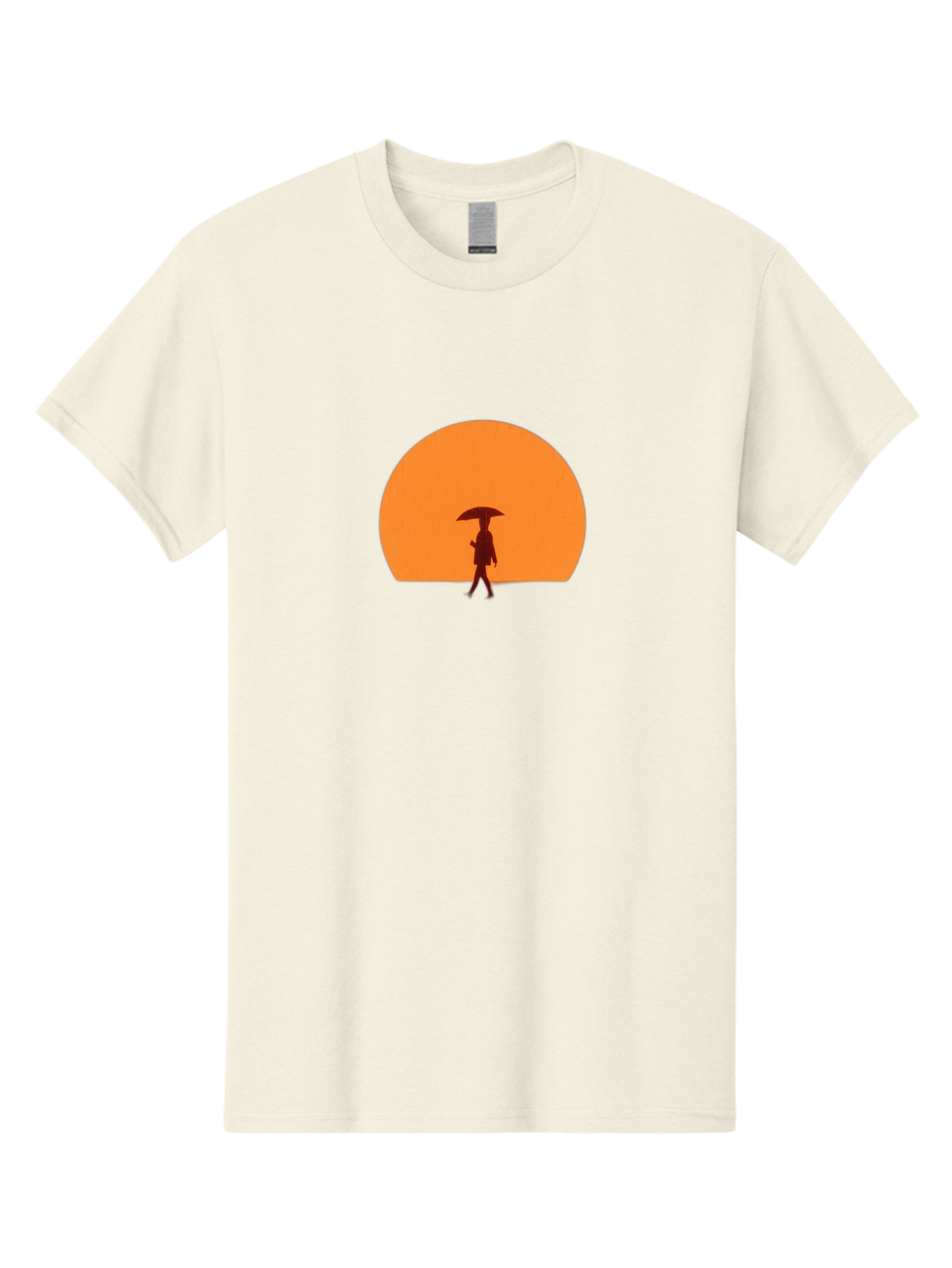 Silhouette-With-Umbrella Men'S Graphic Tee, 100% Cotton, Comfortable Casual Summer Wear, Machine Washable, Vintage Camera, Old Camera, Antique Camera, Black Camera, Classic Photography, Photography Equipment, Nostalgic Device, Film Camera, Bai359