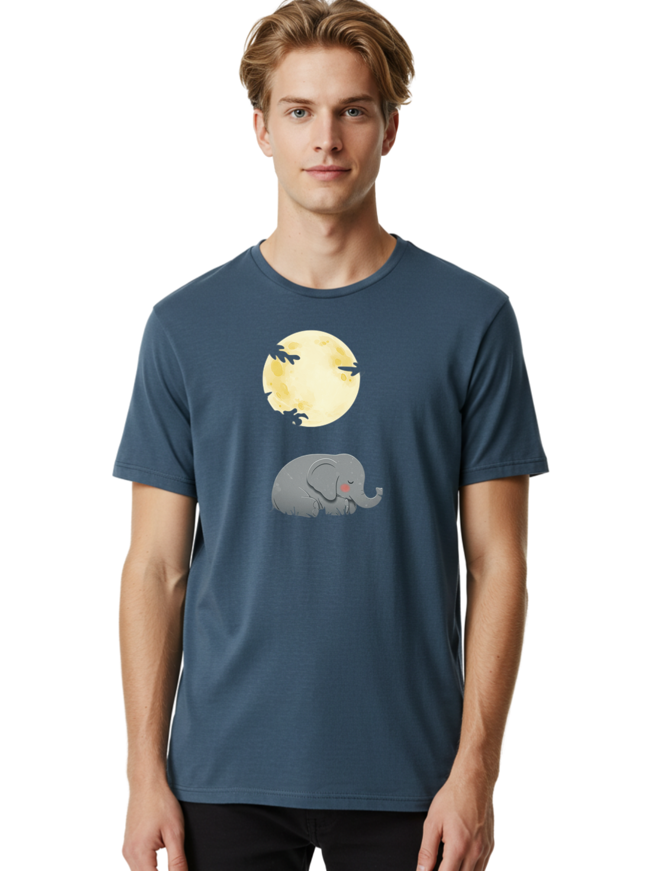 Sleeping-Elephant-1 Men'S Graphic Tee, 100% Cotton, Comfortable Casual Summer Wear, Machine Washable, Vintage Camera, Old Camera, Antique Camera, Black Camera, Classic Photography, Photography Equipment, Nostalgic Device, Film Camera, Bai360