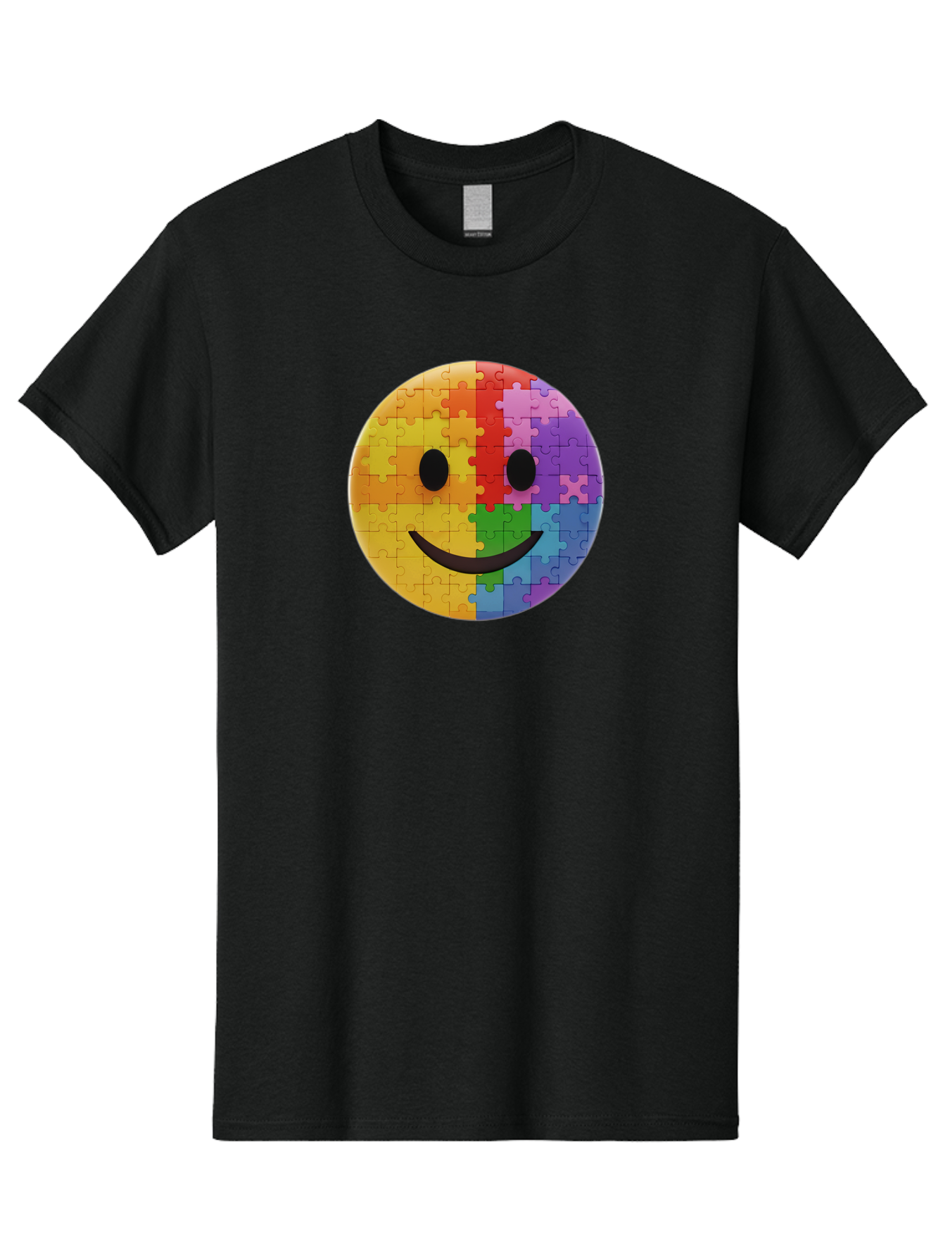 Smiley-Face-Jigsaw Men'S Graphic Tee, 100% Cotton, Comfortable Casual Summer Wear, Machine Washable, Vintage Camera, Old Camera, Antique Camera, Black Camera, Classic Photography, Photography Equipment, Nostalgic Device, Film Camera, Bai373