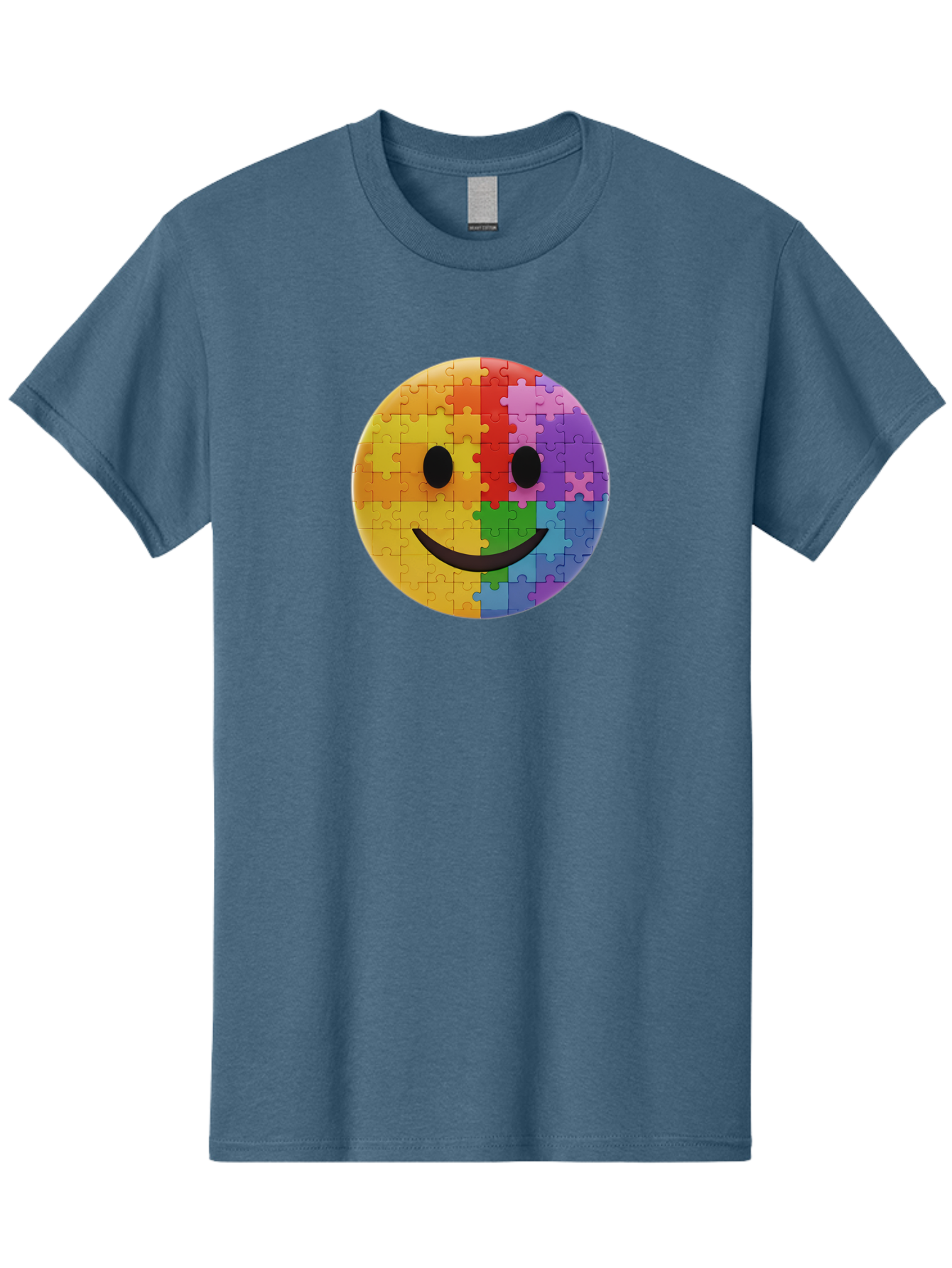 Smiley-Face-Jigsaw Men'S Graphic Tee, 100% Cotton, Comfortable Casual Summer Wear, Machine Washable, Vintage Camera, Old Camera, Antique Camera, Black Camera, Classic Photography, Photography Equipment, Nostalgic Device, Film Camera, Bai373