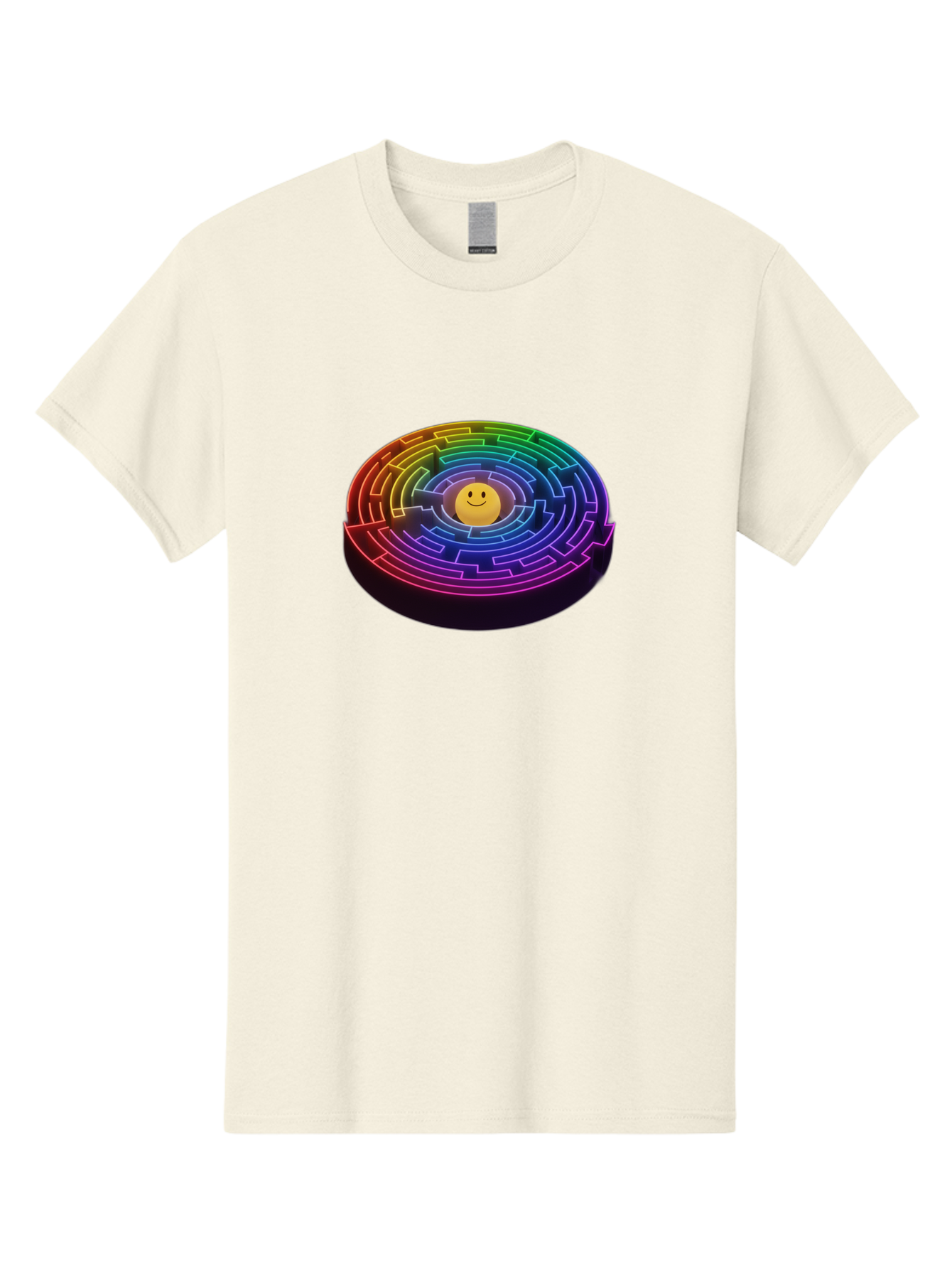 Smiley-Face-Labyrinth Men'S Graphic Tee, 100% Cotton, Comfortable Casual Summer Wear, Machine Washable, Vintage Camera, Old Camera, Antique Camera, Black Camera, Classic Photography, Photography Equipment, Nostalgic Device, Film Camera, Bai374