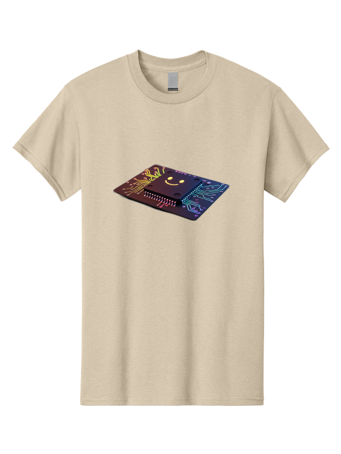 Smiley-Microchip Men'S Graphic Tee, 100% Cotton, Comfortable Casual Summer Wear, Machine Washable, Vintage Camera, Old Camera, Antique Camera, Black Camera, Classic Photography, Photography Equipment, Nostalgic Device, Film Camera, Camera Art Bai376