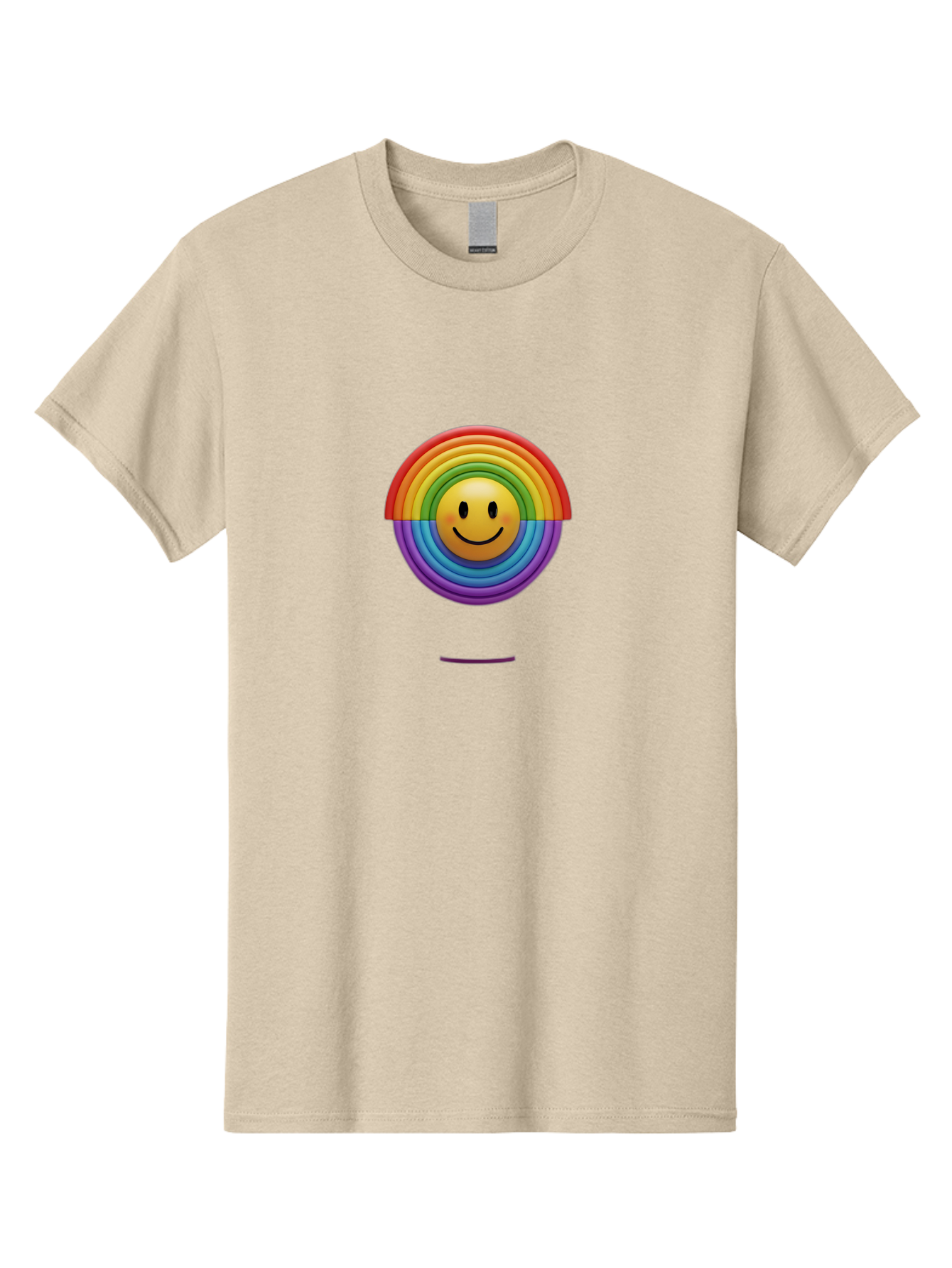 Smiley-Rainbow-1 Men'S Graphic Tee, 100% Cotton, Comfortable Casual Summer Wear, Machine Washable, Vintage Camera, Old Camera, Antique Camera, Black Camera, Classic Photography, Photography Equipment, Nostalgic Device, Film Camera, Camera Art Bai378