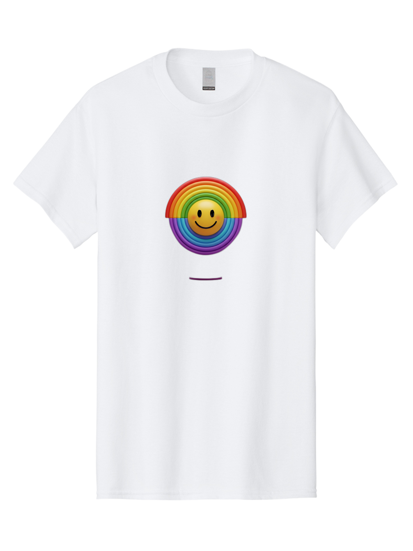 Smiley-Rainbow-1 Men'S Graphic Tee, 100% Cotton, Comfortable Casual Summer Wear, Machine Washable, Vintage Camera, Old Camera, Antique Camera, Black Camera, Classic Photography, Photography Equipment, Nostalgic Device, Film Camera, Camera Art Bai378