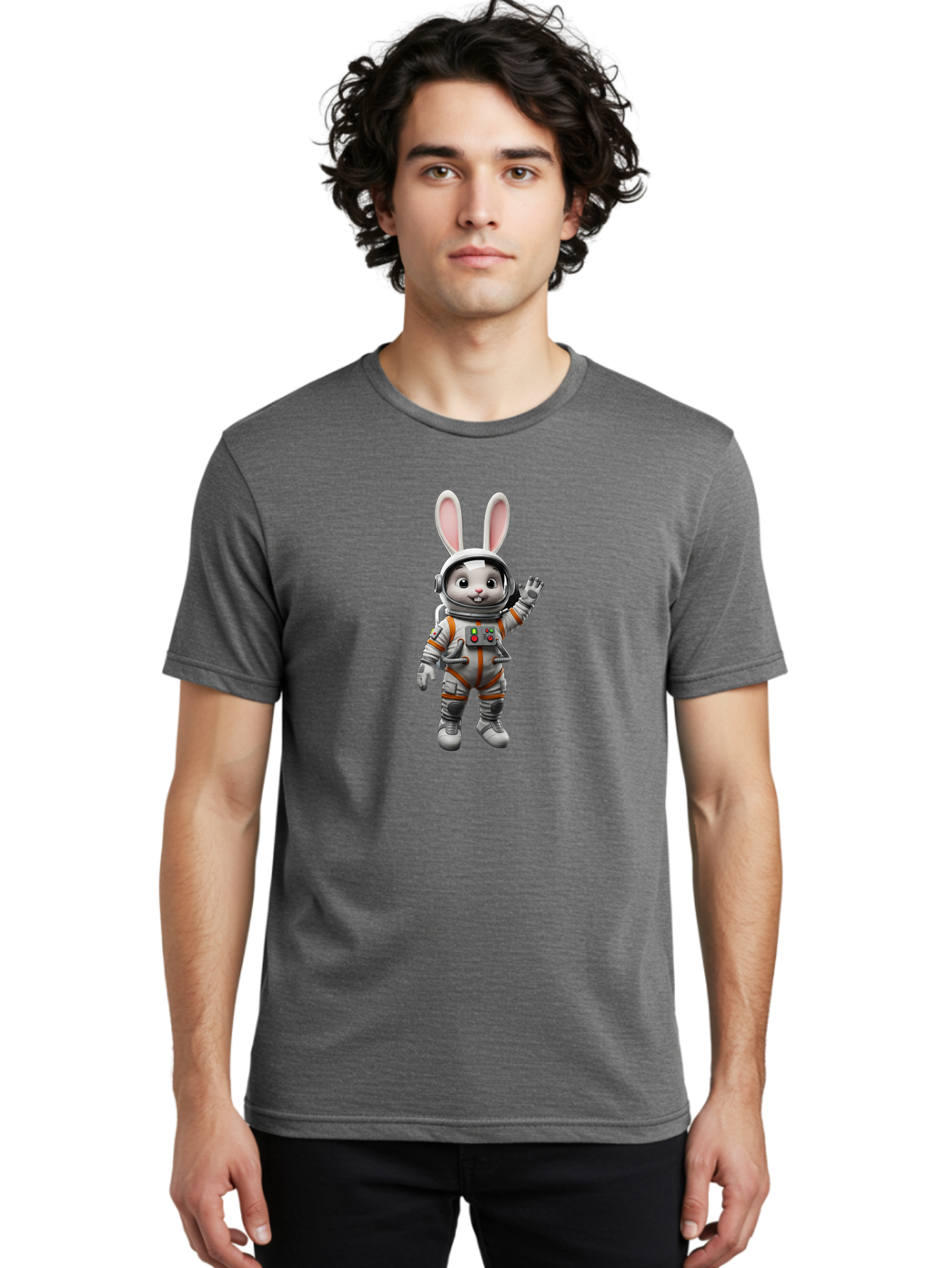 Space-Bunny-12 Men'S Graphic Tee, 100% Cotton, Comfortable Casual Summer Wear, Machine Washable, Vintage Camera, Old Camera, Antique Camera, Black Camera, Classic Photography, Photography Equipment, Nostalgic Device, Film Camera, Camera Art Bai395