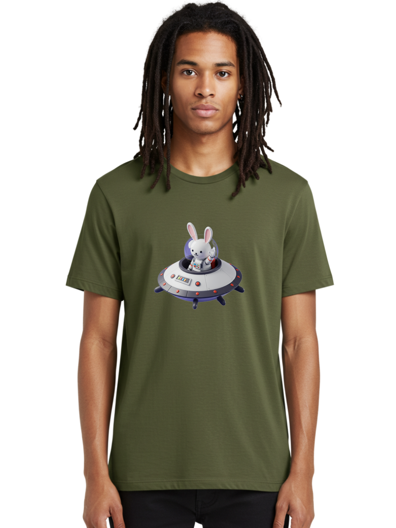 Space-Bunny-9 Men'S Graphic Tee, 100% Cotton, Comfortable Casual Summer Wear, Machine Washable, Vintage Camera, Old Camera, Antique Camera, Black Camera, Classic Photography, Photography Equipment, Nostalgic Device, Film Camera, Camera Art Bai406