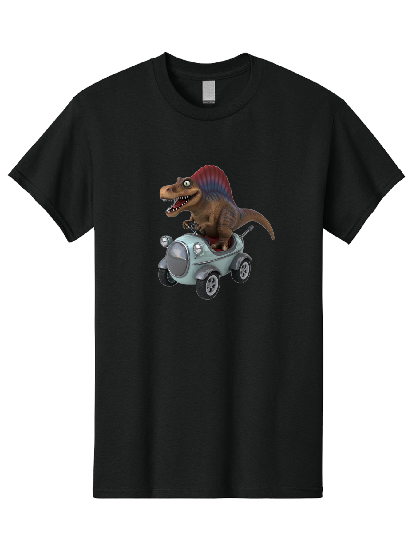 Spinosaurus-Driving-A-Car Men'S Graphic Tee, 100% Cotton, Comfortable Casual Summer Wear, Machine Washable, Vintage Camera, Old Camera, Antique Camera, Black Camera, Classic Photography, Photography Equipment, Nostalgic Device, Film Camera, Bai413