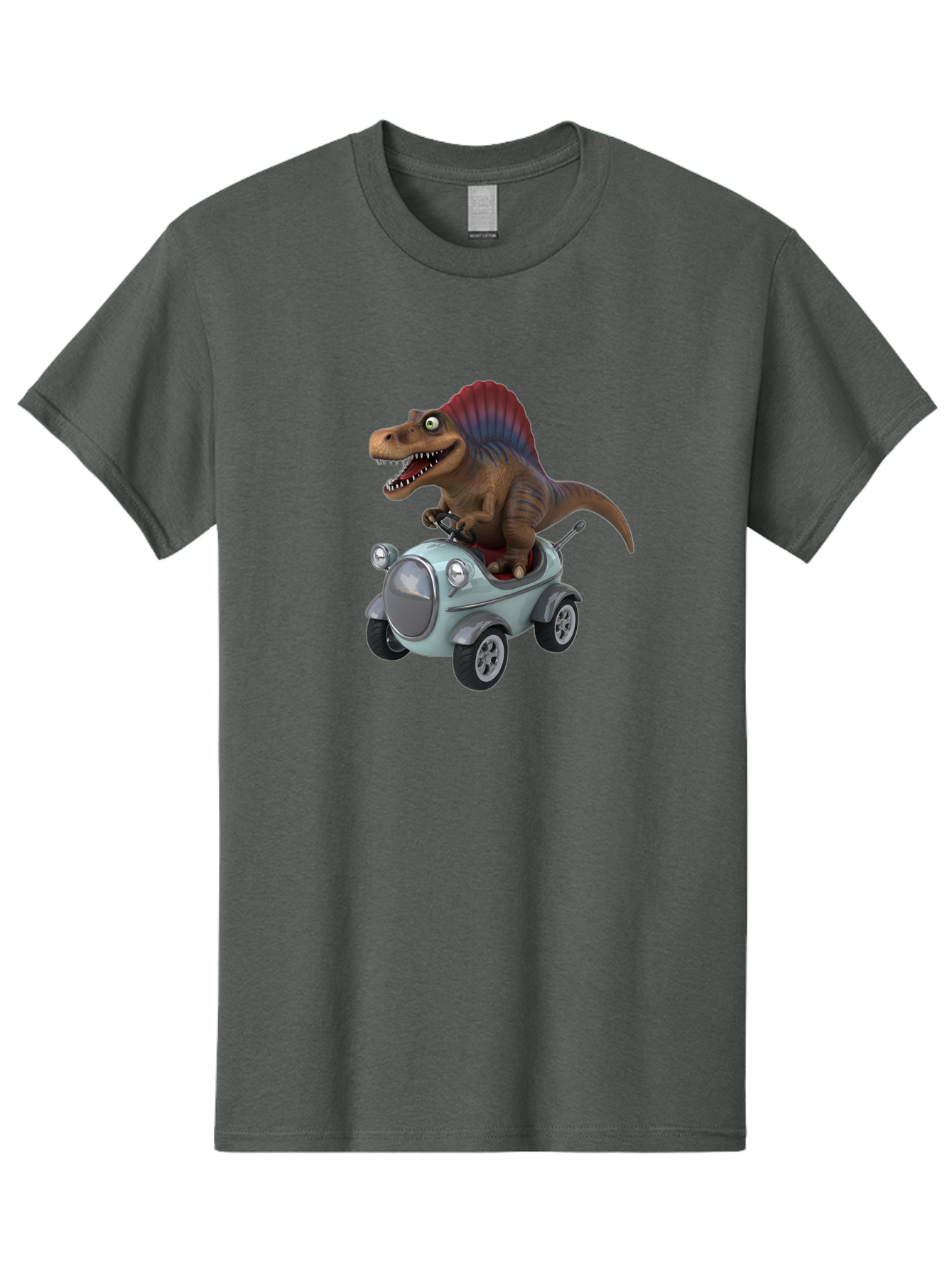 Spinosaurus-Driving-A-Car Men'S Graphic Tee, 100% Cotton, Comfortable Casual Summer Wear, Machine Washable, Vintage Camera, Old Camera, Antique Camera, Black Camera, Classic Photography, Photography Equipment, Nostalgic Device, Film Camera, Bai413