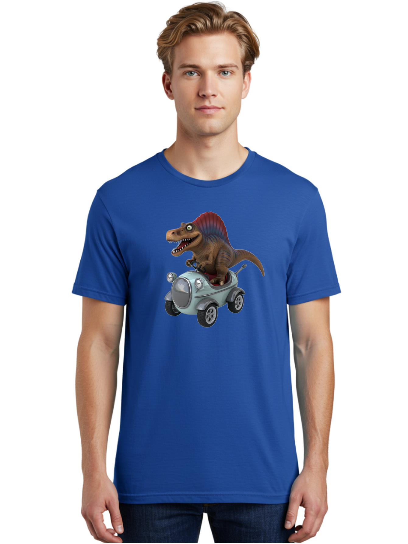 Spinosaurus-Driving-A-Car Men'S Graphic Tee, 100% Cotton, Comfortable Casual Summer Wear, Machine Washable, Vintage Camera, Old Camera, Antique Camera, Black Camera, Classic Photography, Photography Equipment, Nostalgic Device, Film Camera, Bai413