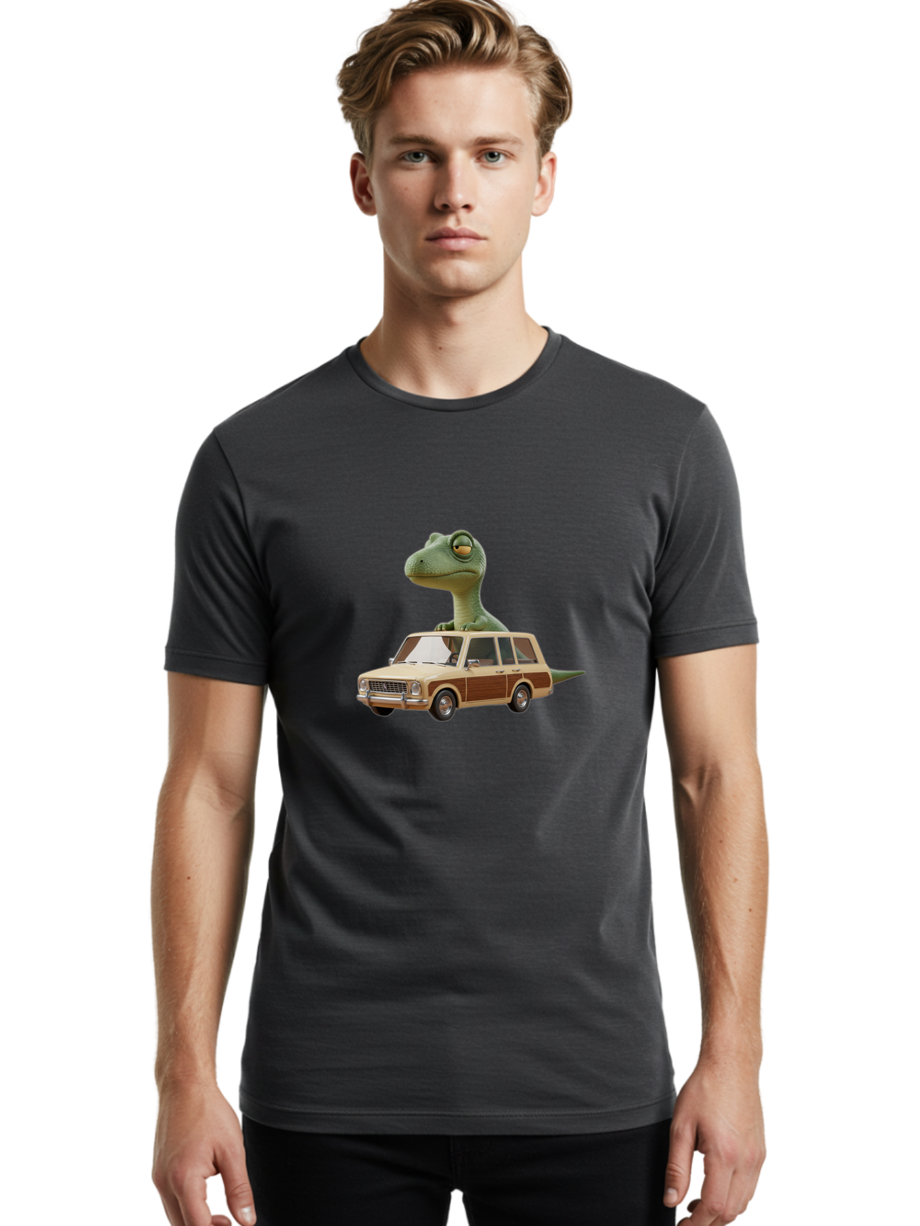 Station-Wagon-Lizard Men'S Graphic Tee, 100% Cotton, Comfortable Casual Summer Wear, Machine Washable, Vintage Camera, Old Camera, Antique Camera, Black Camera, Classic Photography, Photography Equipment, Nostalgic Device, Film Camera, Bai418