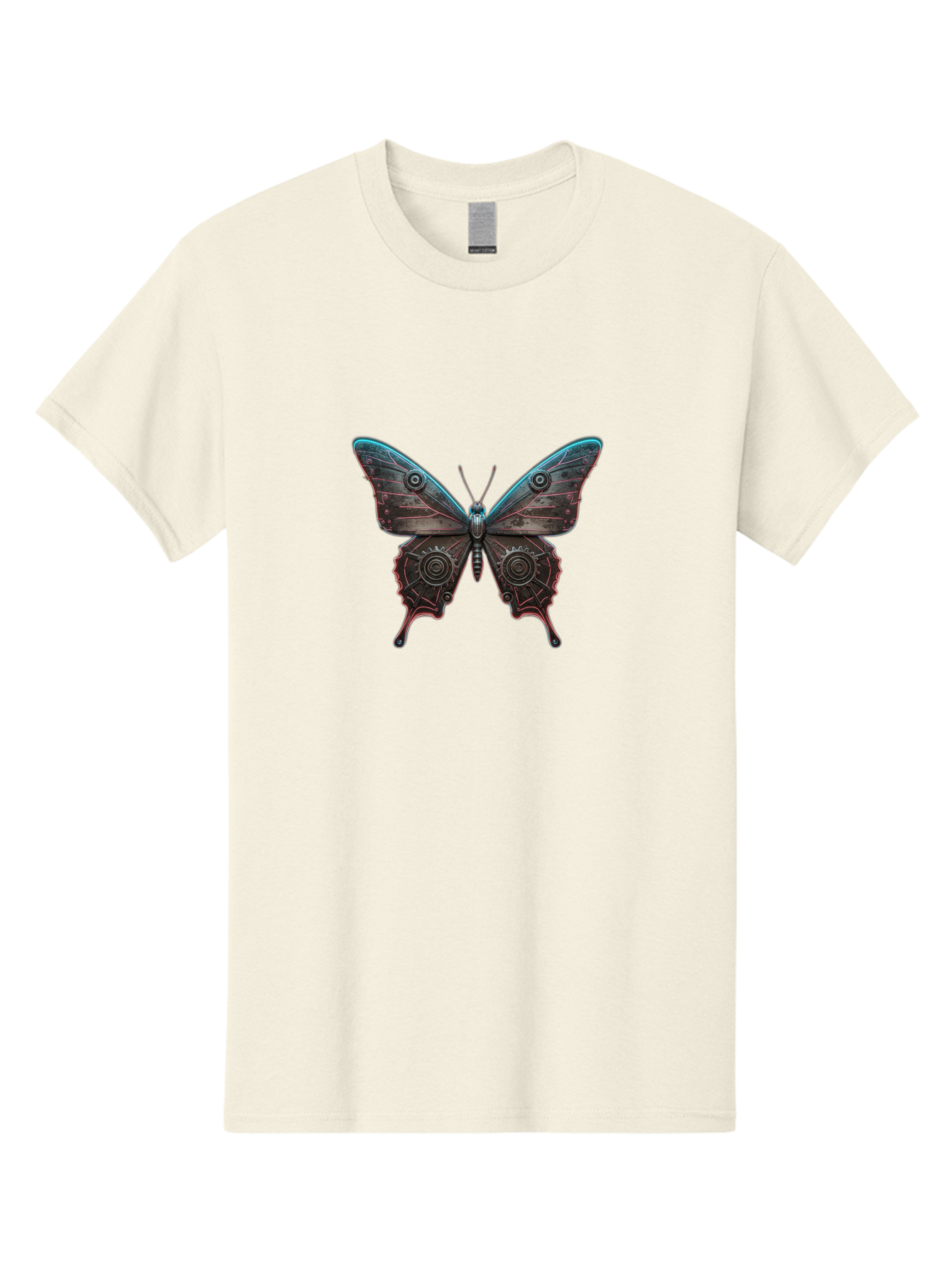Steampunk-Butterfly Men'S Graphic Tee, 100% Cotton, Comfortable Casual Summer Wear, Machine Washable, Vintage Camera, Old Camera, Antique Camera, Black Camera, Classic Photography, Photography Equipment, Nostalgic Device, Film Camera, Bai420