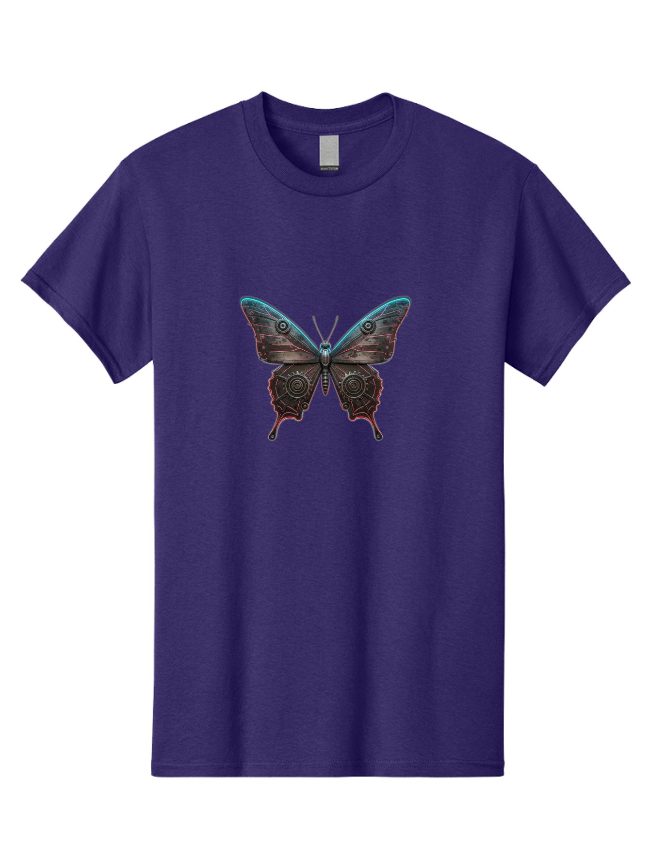 Steampunk-Butterfly Men'S Graphic Tee, 100% Cotton, Comfortable Casual Summer Wear, Machine Washable, Vintage Camera, Old Camera, Antique Camera, Black Camera, Classic Photography, Photography Equipment, Nostalgic Device, Film Camera, Bai420