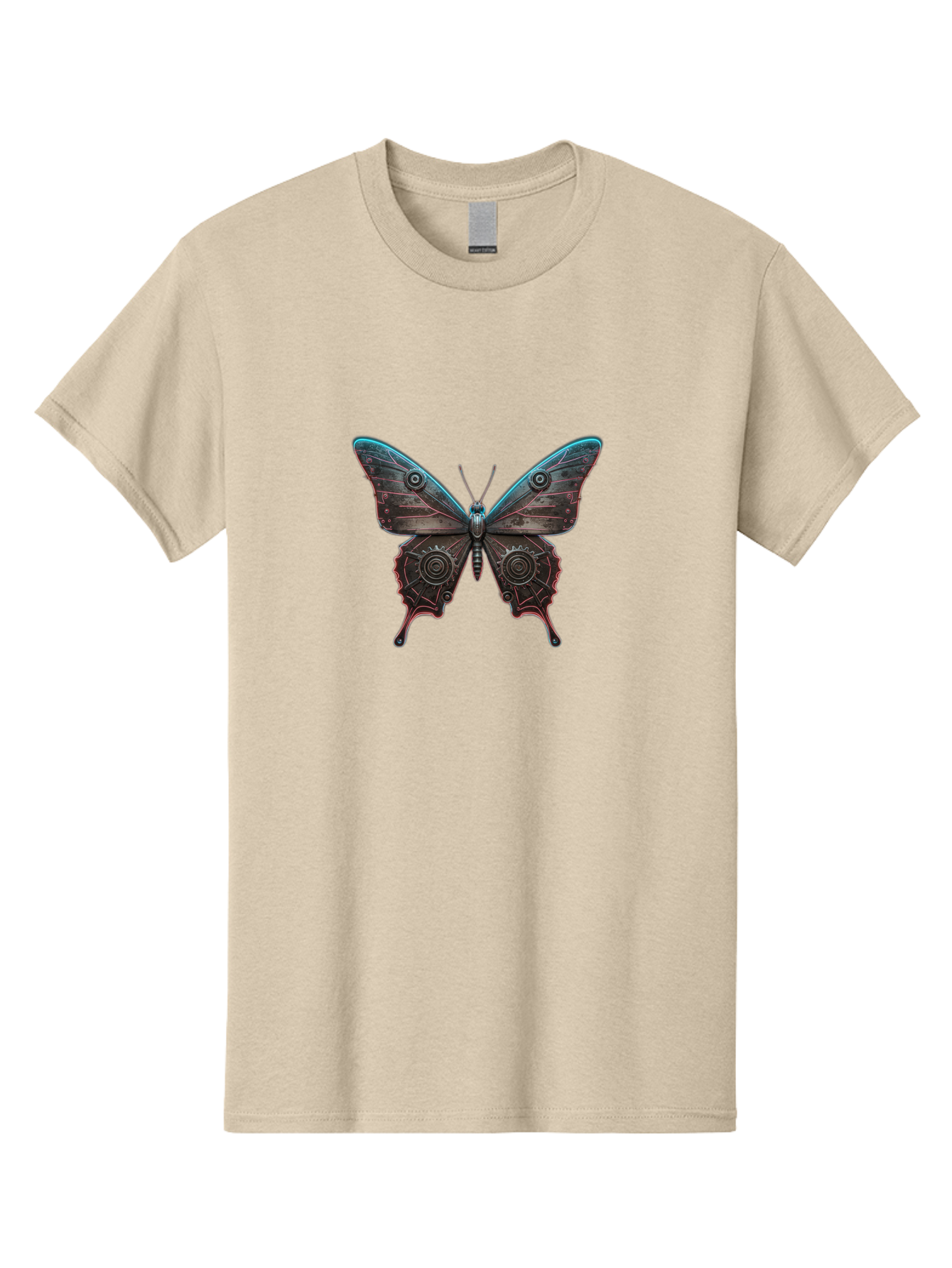 Steampunk-Butterfly Men'S Graphic Tee, 100% Cotton, Comfortable Casual Summer Wear, Machine Washable, Vintage Camera, Old Camera, Antique Camera, Black Camera, Classic Photography, Photography Equipment, Nostalgic Device, Film Camera, Bai420