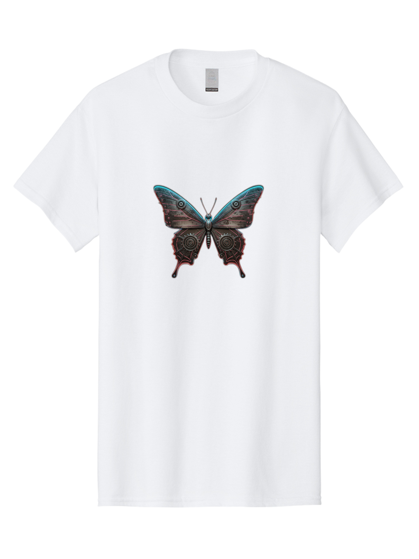 Steampunk-Butterfly Men'S Graphic Tee, 100% Cotton, Comfortable Casual Summer Wear, Machine Washable, Vintage Camera, Old Camera, Antique Camera, Black Camera, Classic Photography, Photography Equipment, Nostalgic Device, Film Camera, Bai420