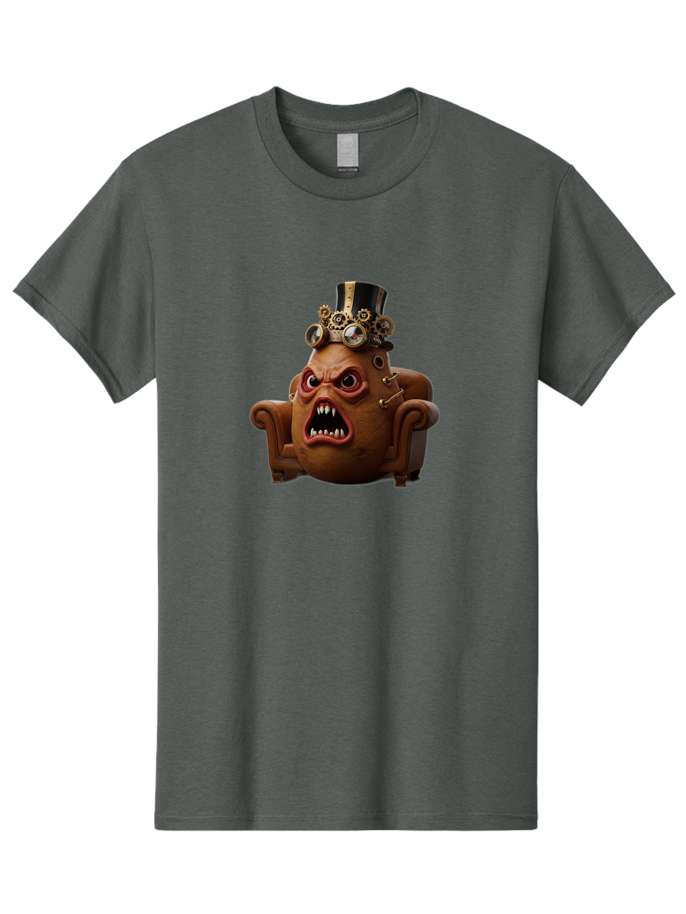 Steampunk-Potato Men'S Graphic Tee, 100% Cotton, Comfortable Casual Summer Wear, Machine Washable, Vintage Camera, Old Camera, Antique Camera, Black Camera, Classic Photography, Photography Equipment, Nostalgic Device, Film Camera, Camera Art Bai424