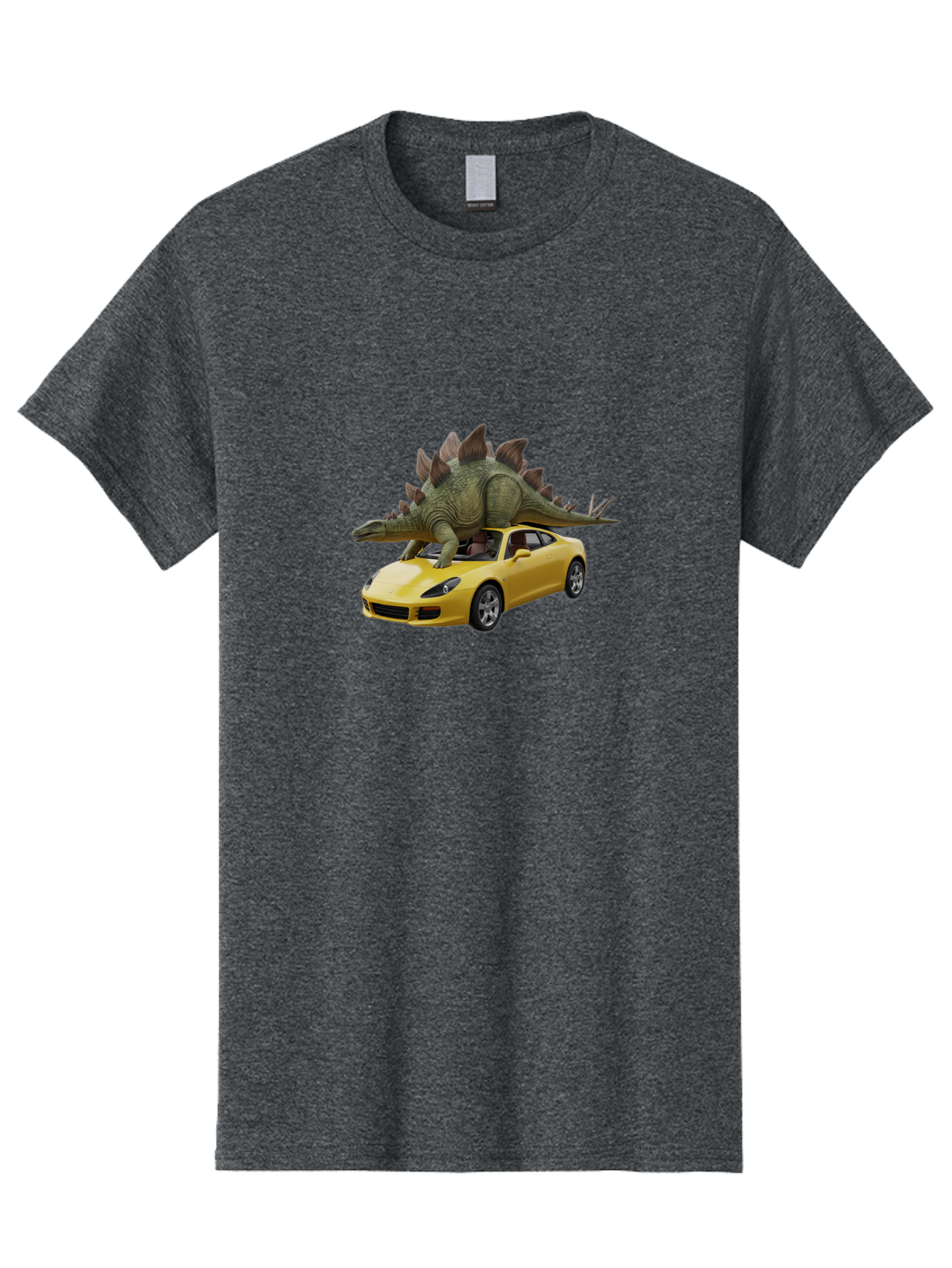 Stegosaurus-On-Porsche Men'S Graphic Tee, 100% Cotton, Comfortable Casual Summer Wear, Machine Washable, Vintage Camera, Old Camera, Antique Camera, Black Camera, Classic Photography, Photography Equipment, Nostalgic Device, Film Camera, Bai426