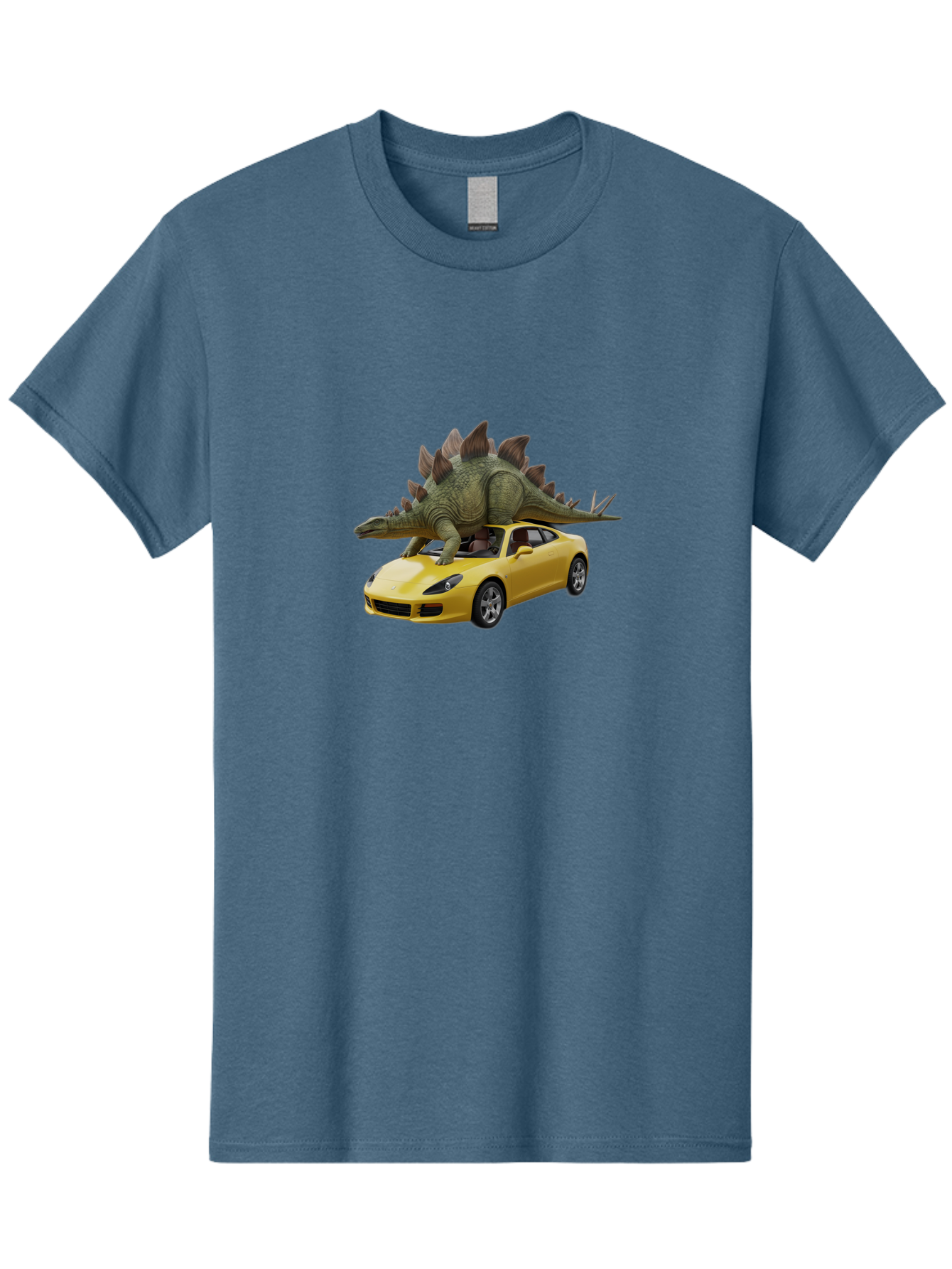 Stegosaurus-On-Porsche Men'S Graphic Tee, 100% Cotton, Comfortable Casual Summer Wear, Machine Washable, Vintage Camera, Old Camera, Antique Camera, Black Camera, Classic Photography, Photography Equipment, Nostalgic Device, Film Camera, Bai426