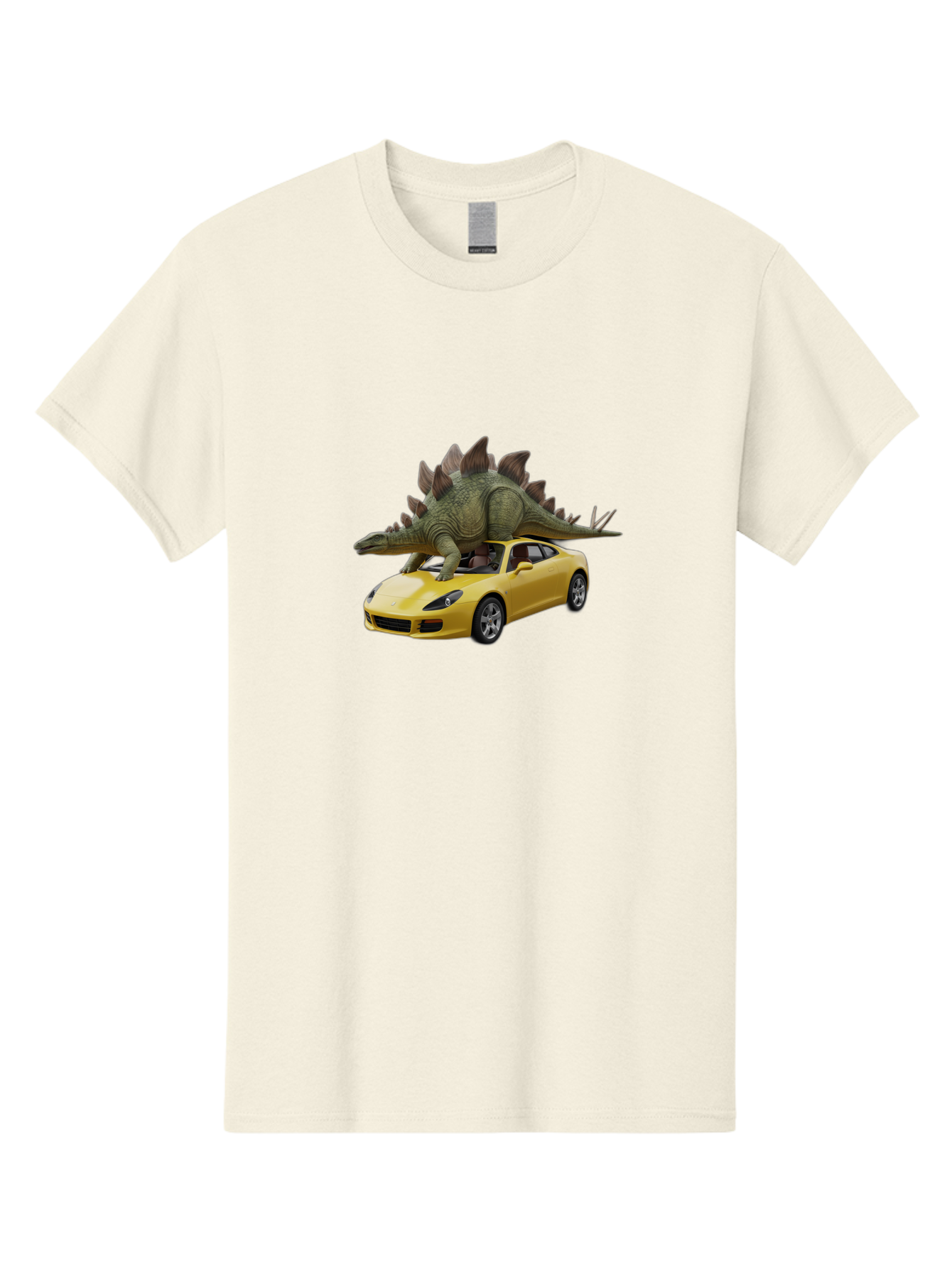 Stegosaurus-On-Porsche Men'S Graphic Tee, 100% Cotton, Comfortable Casual Summer Wear, Machine Washable, Vintage Camera, Old Camera, Antique Camera, Black Camera, Classic Photography, Photography Equipment, Nostalgic Device, Film Camera, Bai426