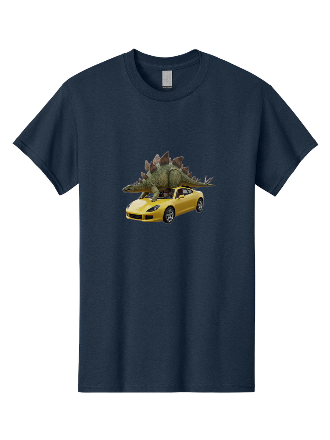 Stegosaurus-On-Porsche Men'S Graphic Tee, 100% Cotton, Comfortable Casual Summer Wear, Machine Washable, Vintage Camera, Old Camera, Antique Camera, Black Camera, Classic Photography, Photography Equipment, Nostalgic Device, Film Camera, Bai426
