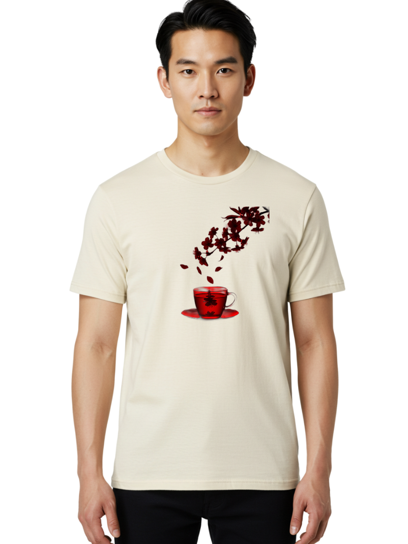 Tea-Cup Men'S Graphic Tee, 100% Cotton, Comfortable Casual Summer Wear, Machine Washable, Vintage Camera, Old Camera, Antique Camera, Black Camera, Classic Photography, Photography Equipment, Nostalgic Device, Film Camera, Camera Art Bai450