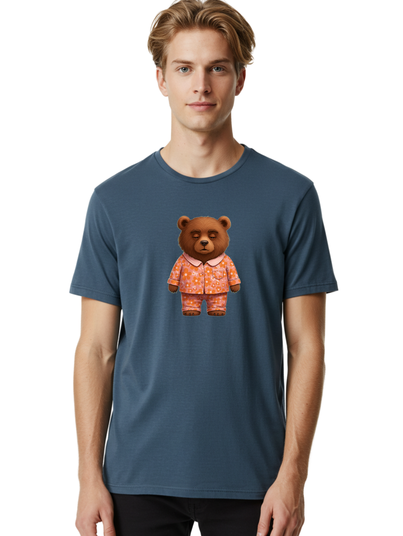 Teddy-Bear-In-Pajamas-10 Men'S Graphic Tee, 100% Cotton, Comfortable Casual Summer Wear, Machine Washable, Vintage Camera, Old Camera, Antique Camera, Black Camera, Classic Photography, Photography Equipment, Nostalgic Device, Film Camera, Bai455
