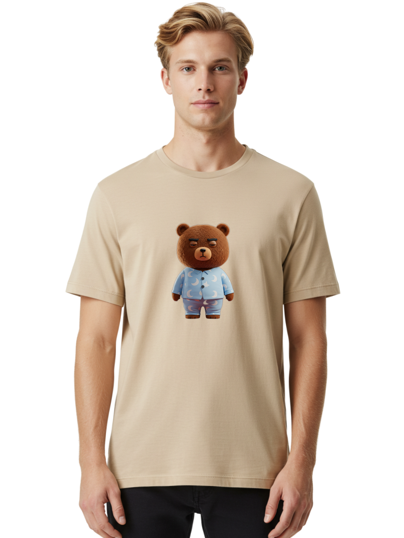 Teddy-Bear-In-Pajamas-5 Men'S Graphic Tee, 100% Cotton, Comfortable Casual Summer Wear, Machine Washable, Vintage Camera, Old Camera, Antique Camera, Black Camera, Classic Photography, Photography Equipment, Nostalgic Device, Film Camera, Bai460