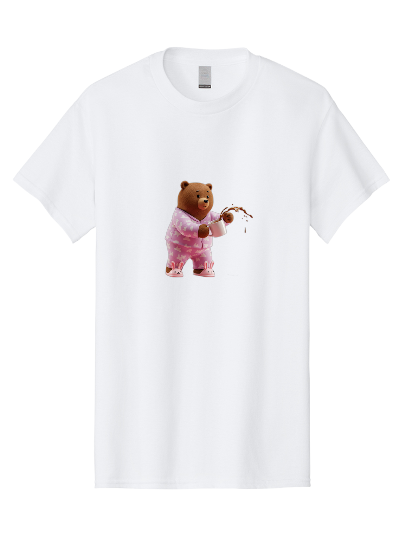 Teddy-Pouring-Coffee Men'S Graphic Tee, 100% Cotton, Comfortable Casual Summer Wear, Machine Washable, Vintage Camera, Old Camera, Antique Camera, Black Camera, Classic Photography, Photography Equipment, Nostalgic Device, Film Camera, Bai476