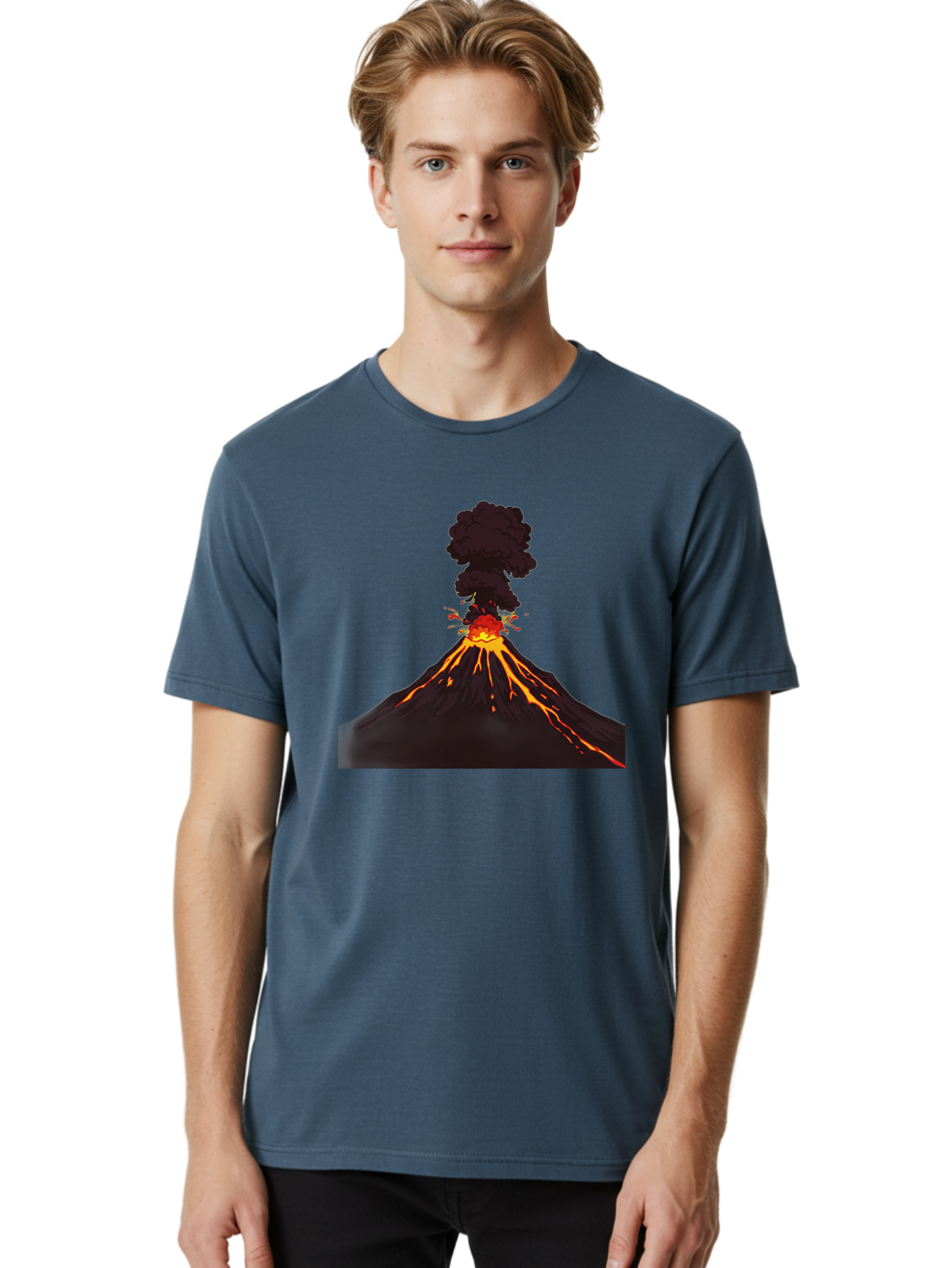 Volcano-Erupting-13 Men'S Graphic Tee, 100% Cotton, Comfortable Casual Summer Wear, Machine Washable, Vintage Camera, Old Camera, Antique Camera, Black Camera, Classic Photography, Photography Equipment, Nostalgic Device, Film Camera, Bai522