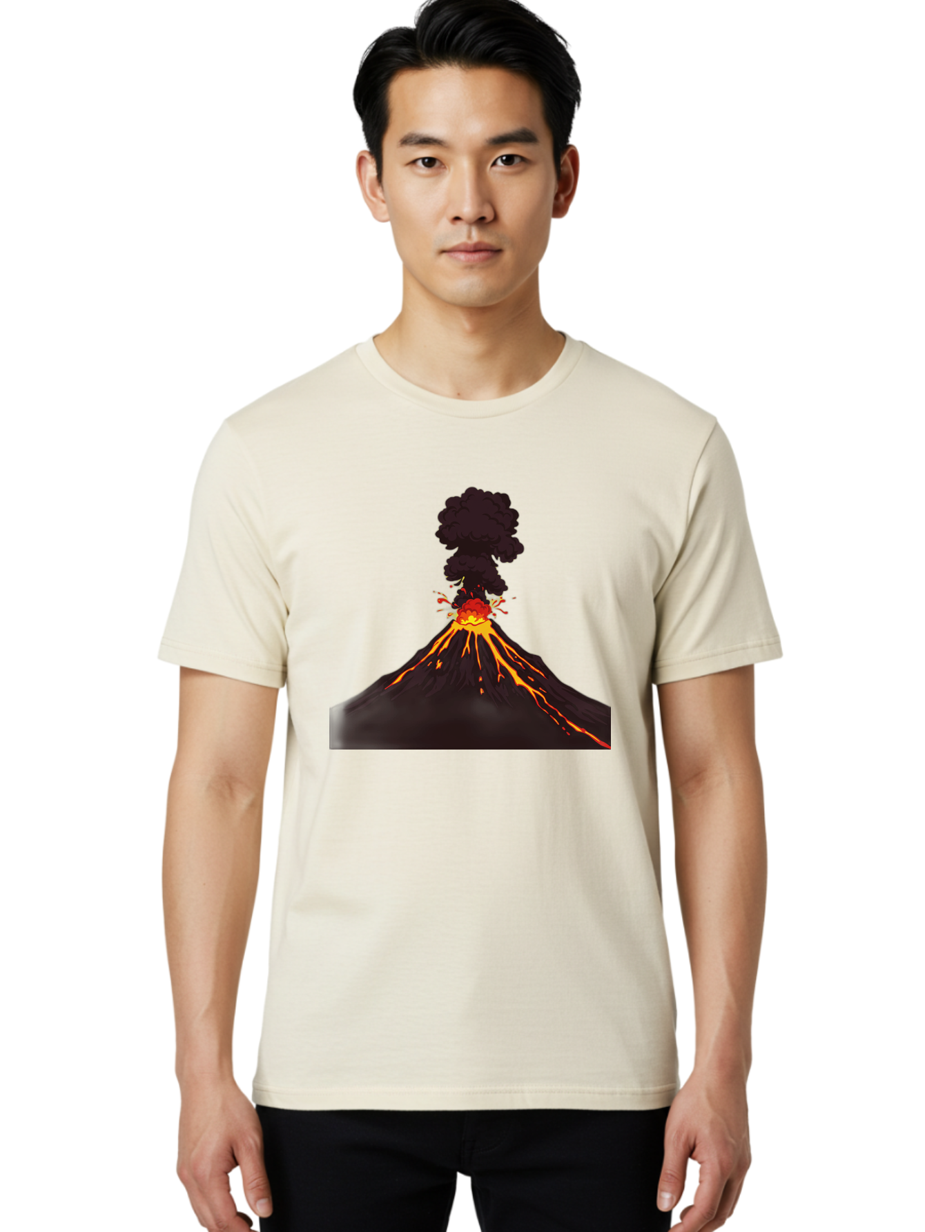 Volcano-Erupting-13 Men'S Graphic Tee, 100% Cotton, Comfortable Casual Summer Wear, Machine Washable, Vintage Camera, Old Camera, Antique Camera, Black Camera, Classic Photography, Photography Equipment, Nostalgic Device, Film Camera, Bai522