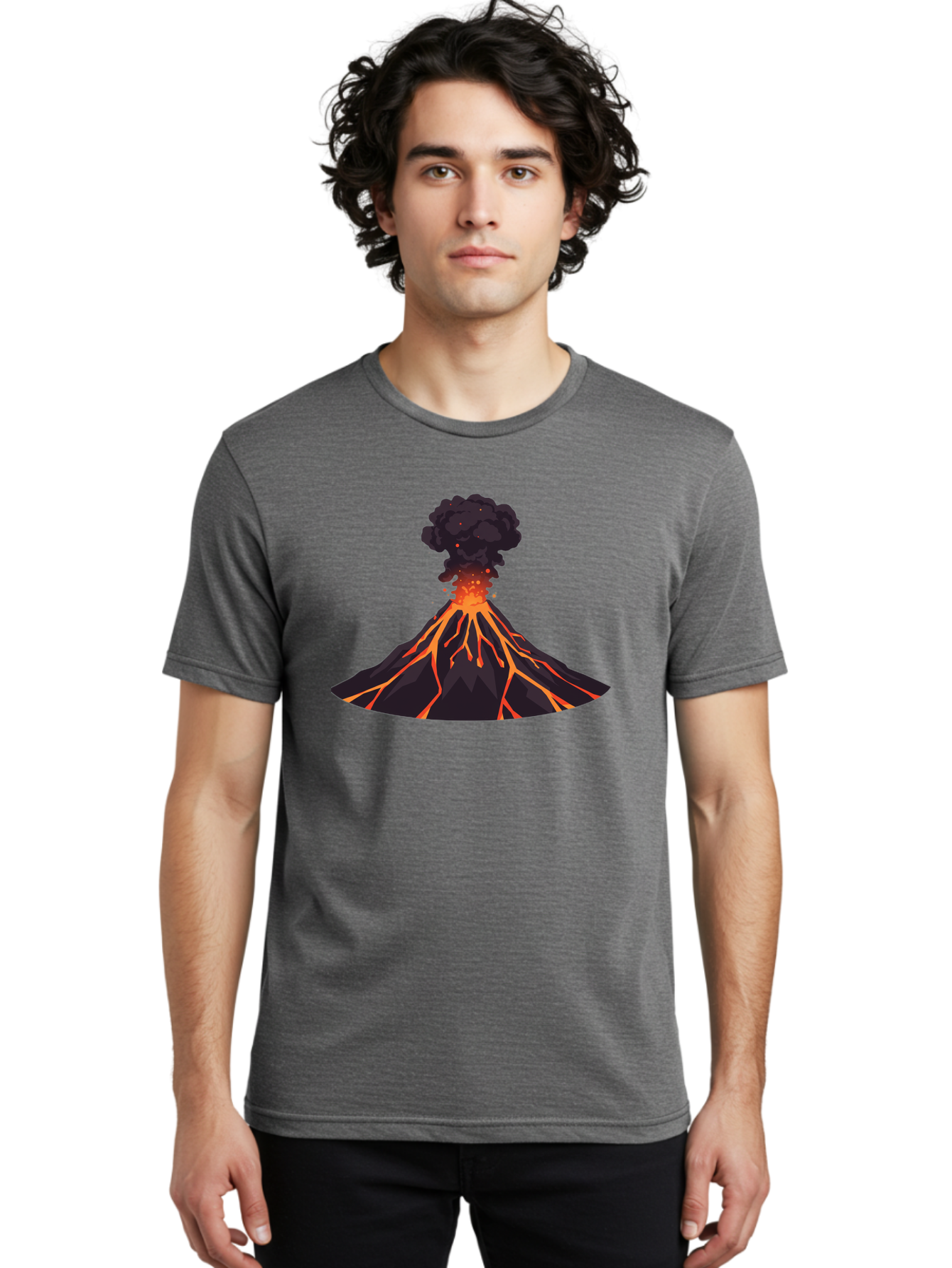 Volcano-Erupting-16 Men'S Graphic Tee, 100% Cotton, Comfortable Casual Summer Wear, Machine Washable, Vintage Camera, Old Camera, Antique Camera, Black Camera, Classic Photography, Photography Equipment, Nostalgic Device, Film Camera, Bai525