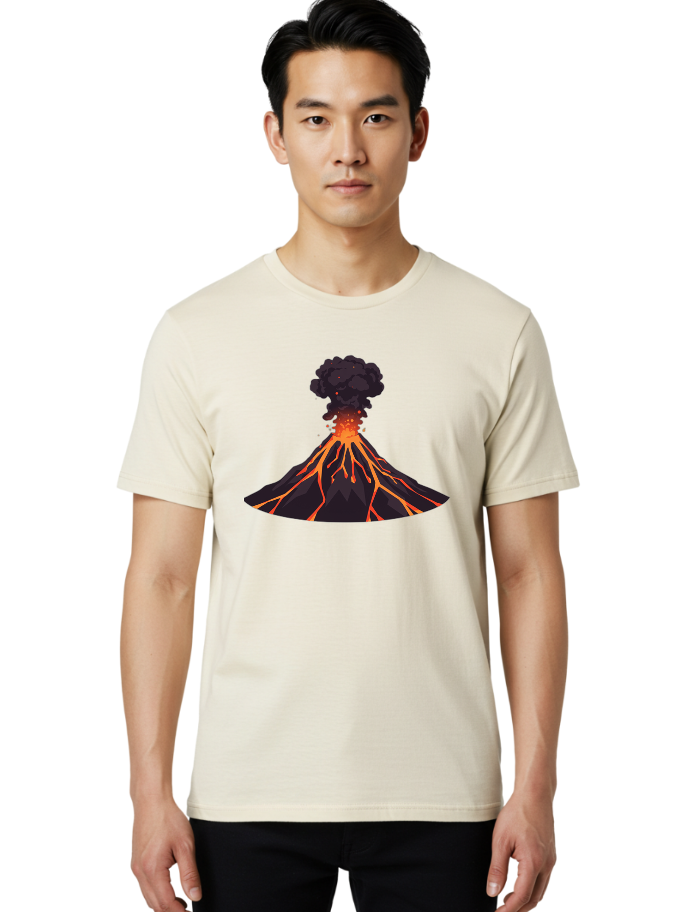 Volcano-Erupting-16 Men'S Graphic Tee, 100% Cotton, Comfortable Casual Summer Wear, Machine Washable, Vintage Camera, Old Camera, Antique Camera, Black Camera, Classic Photography, Photography Equipment, Nostalgic Device, Film Camera, Bai525
