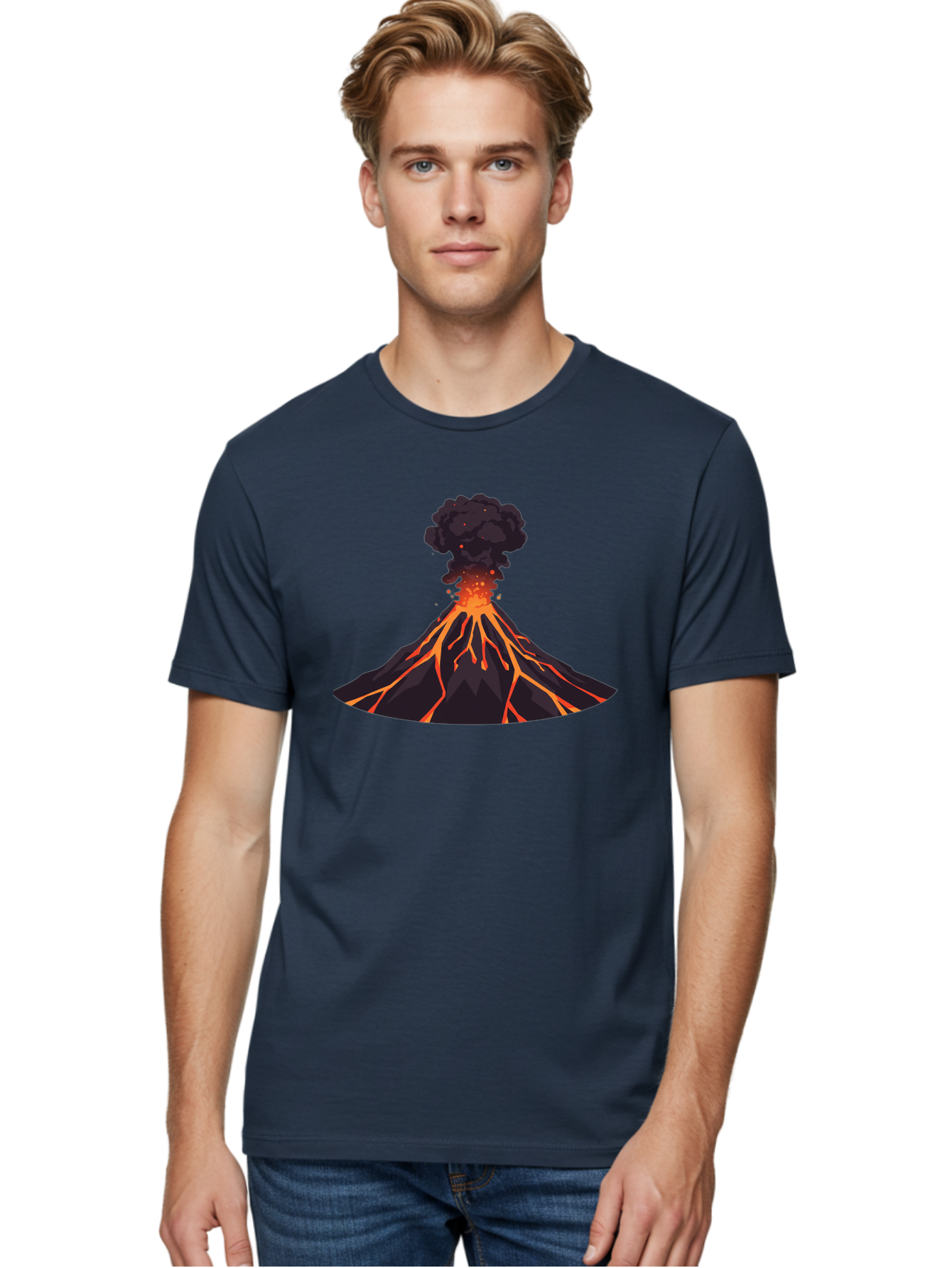 Volcano-Erupting-16 Men'S Graphic Tee, 100% Cotton, Comfortable Casual Summer Wear, Machine Washable, Vintage Camera, Old Camera, Antique Camera, Black Camera, Classic Photography, Photography Equipment, Nostalgic Device, Film Camera, Bai525