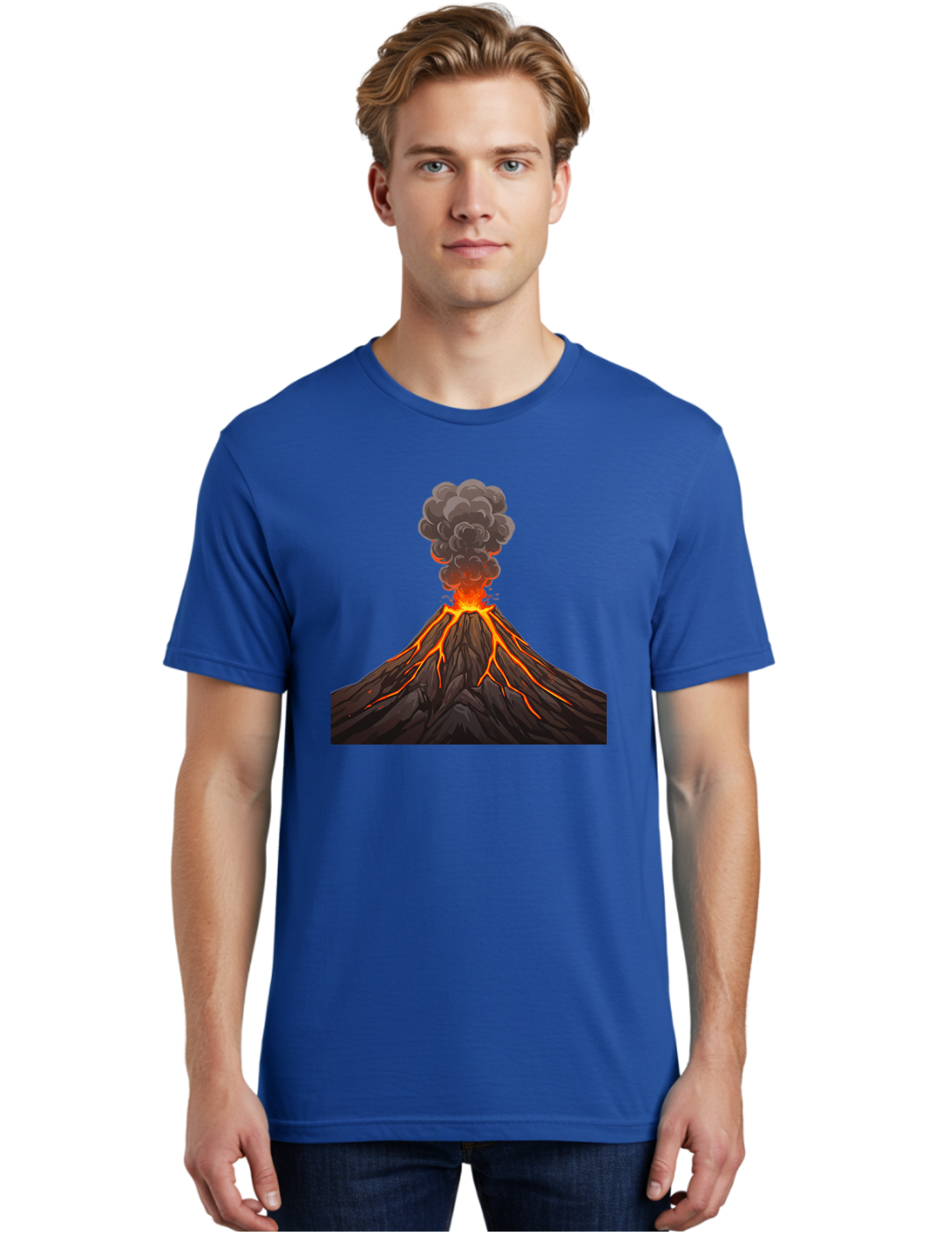 Volcano-Erupting-4 Men'S Graphic Tee, 100% Cotton, Comfortable Casual Summer Wear, Machine Washable, Vintage Camera, Old Camera, Antique Camera, Black Camera, Classic Photography, Photography Equipment, Nostalgic Device, Film Camera, Bai530