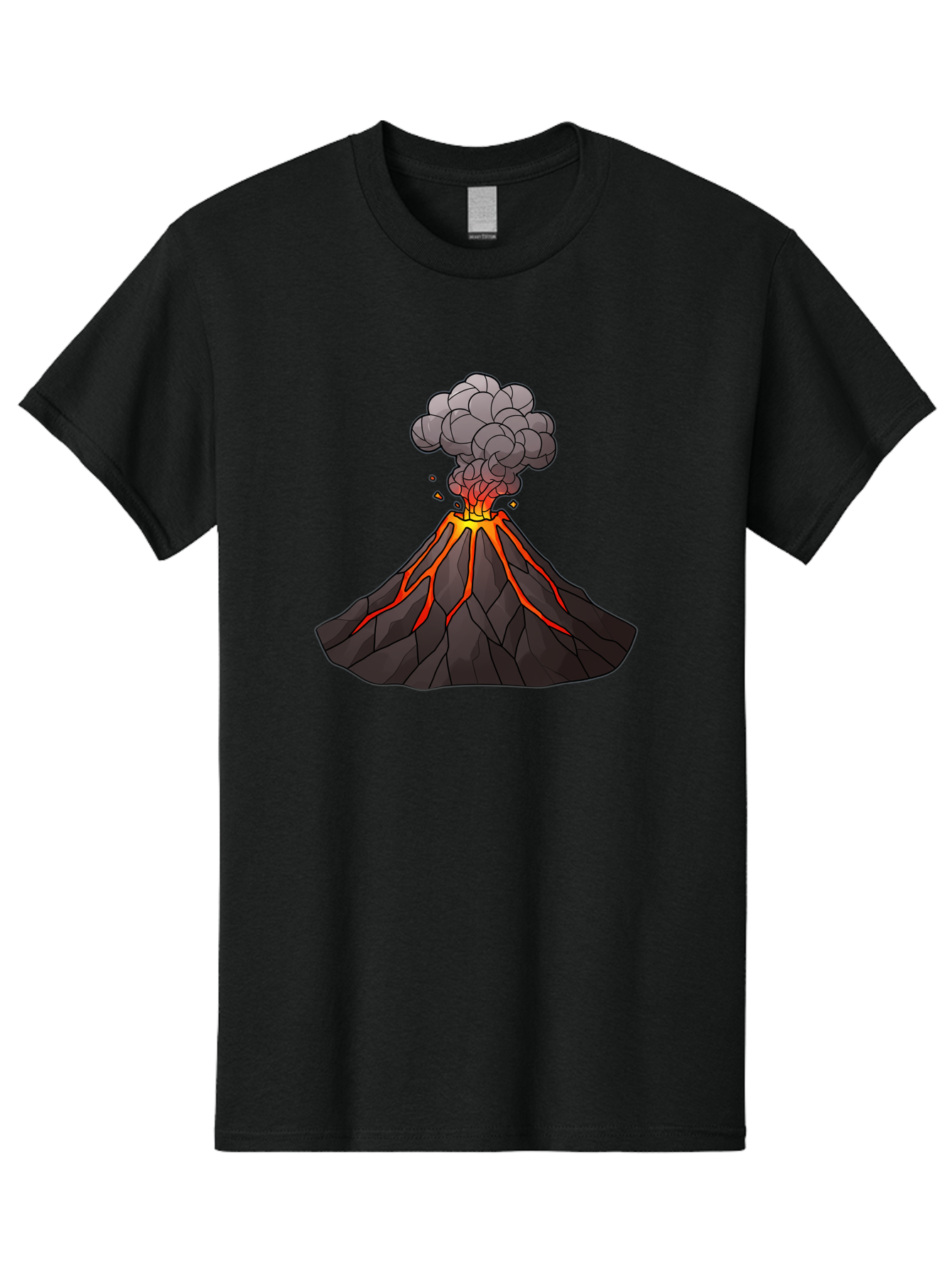 Volcano-Eruption-1 Men'S Graphic Tee, 100% Cotton, Comfortable Casual Summer Wear, Machine Washable, Vintage Camera, Old Camera, Antique Camera, Black Camera, Classic Photography, Photography Equipment, Nostalgic Device, Film Camera, Bai537