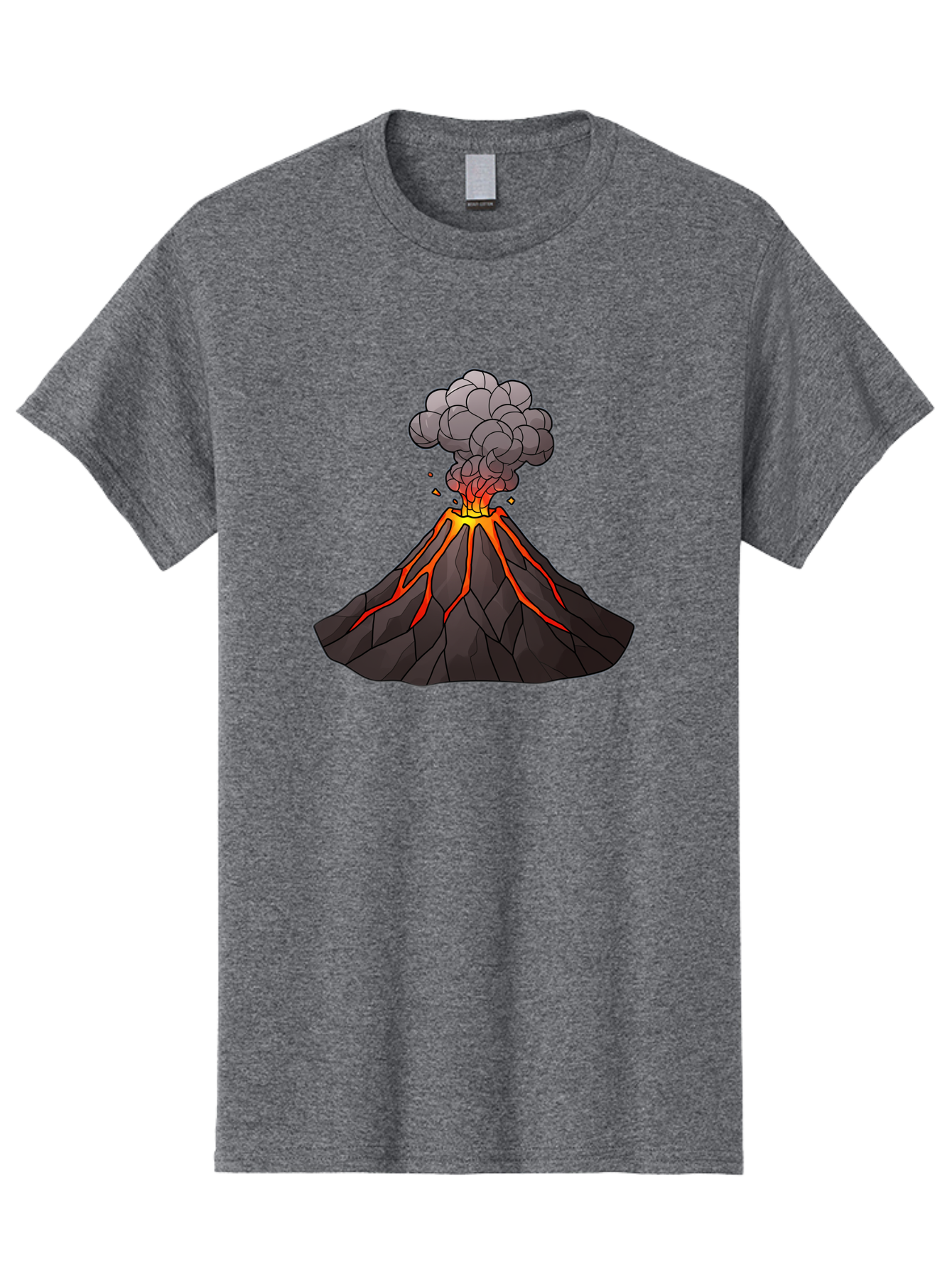 Volcano-Eruption-1 Men'S Graphic Tee, 100% Cotton, Comfortable Casual Summer Wear, Machine Washable, Vintage Camera, Old Camera, Antique Camera, Black Camera, Classic Photography, Photography Equipment, Nostalgic Device, Film Camera, Bai537