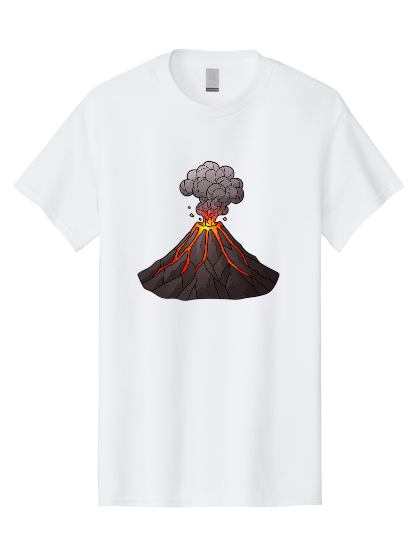 Volcano-Eruption-1 Men'S Graphic Tee, 100% Cotton, Comfortable Casual Summer Wear, Machine Washable, Vintage Camera, Old Camera, Antique Camera, Black Camera, Classic Photography, Photography Equipment, Nostalgic Device, Film Camera, Bai537