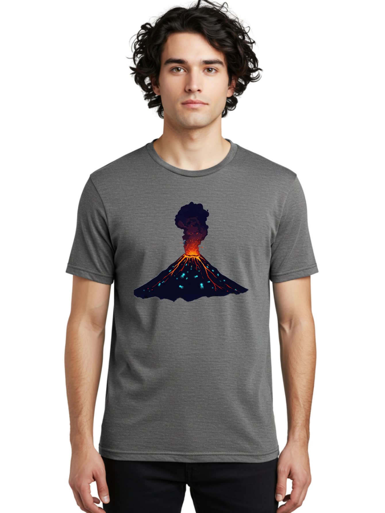 Volcano-Eruption-10 Men'S Graphic Tee, 100% Cotton, Comfortable Casual Summer Wear, Machine Washable, Vintage Camera, Old Camera, Antique Camera, Black Camera, Classic Photography, Photography Equipment, Nostalgic Device, Film Camera, Bai538
