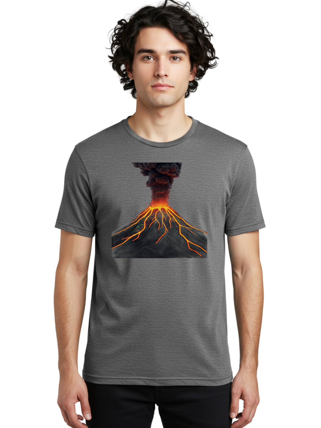 Volcano-Eruption-12 Men'S Graphic Tee, 100% Cotton, Comfortable Casual Summer Wear, Machine Washable, Vintage Camera, Old Camera, Antique Camera, Black Camera, Classic Photography, Photography Equipment, Nostalgic Device, Film Camera, Bai540