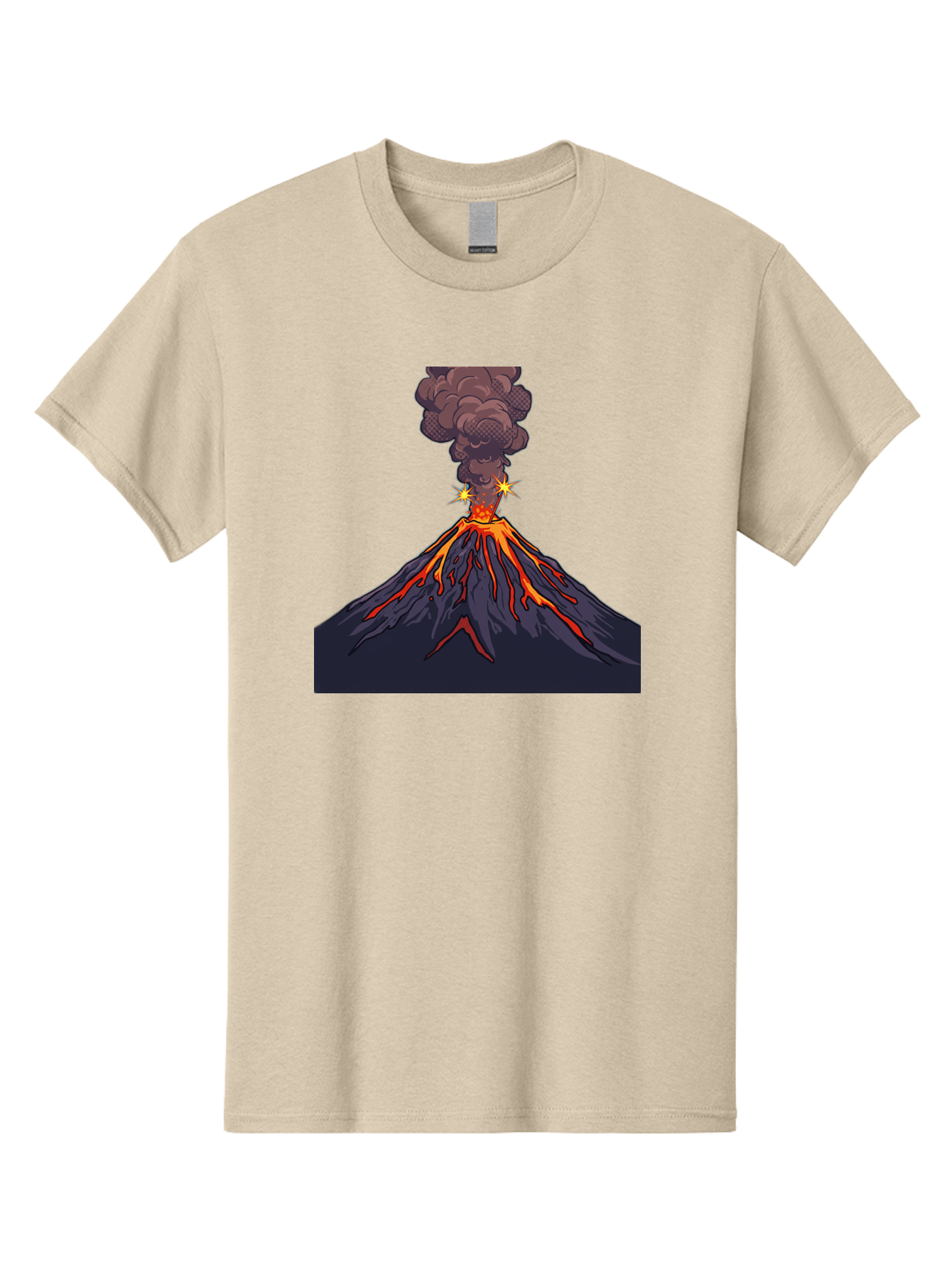 Volcano-Eruption-6 Men'S Graphic Tee, 100% Cotton, Comfortable Casual Summer Wear, Machine Washable, Vintage Camera, Old Camera, Antique Camera, Black Camera, Classic Photography, Photography Equipment, Nostalgic Device, Film Camera, Bai545