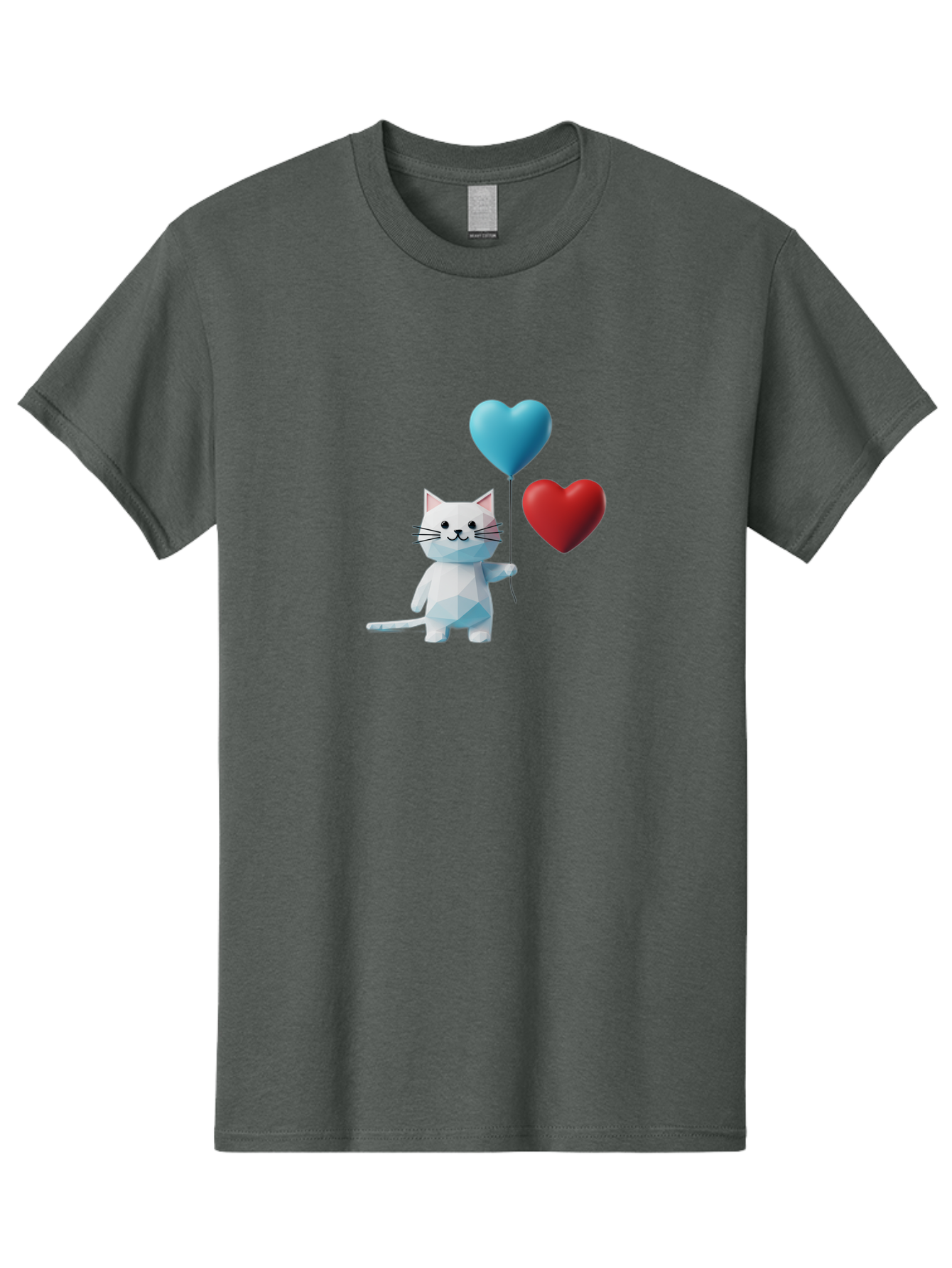 White-Cat-With-Heart-Balloons Men'S Graphic Tee, 100% Cotton, Comfortable Casual Summer Wear, Machine Washable, Vintage Camera, Old Camera, Antique Camera, Black Camera, Classic Photography, Photography Equipment, Nostalgic Device, Bai558