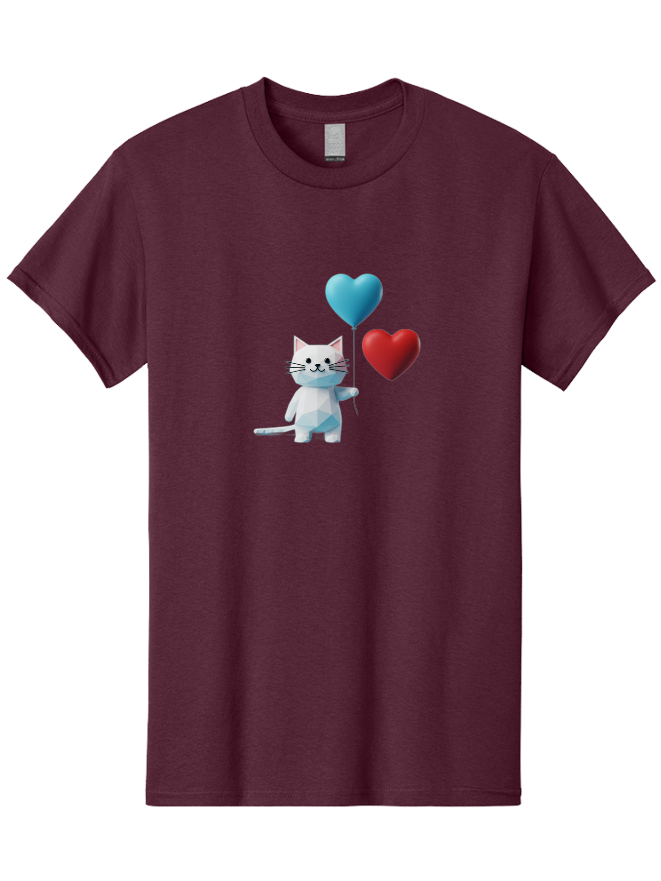 White-Cat-With-Heart-Balloons Men'S Graphic Tee, 100% Cotton, Comfortable Casual Summer Wear, Machine Washable, Vintage Camera, Old Camera, Antique Camera, Black Camera, Classic Photography, Photography Equipment, Nostalgic Device, Bai558