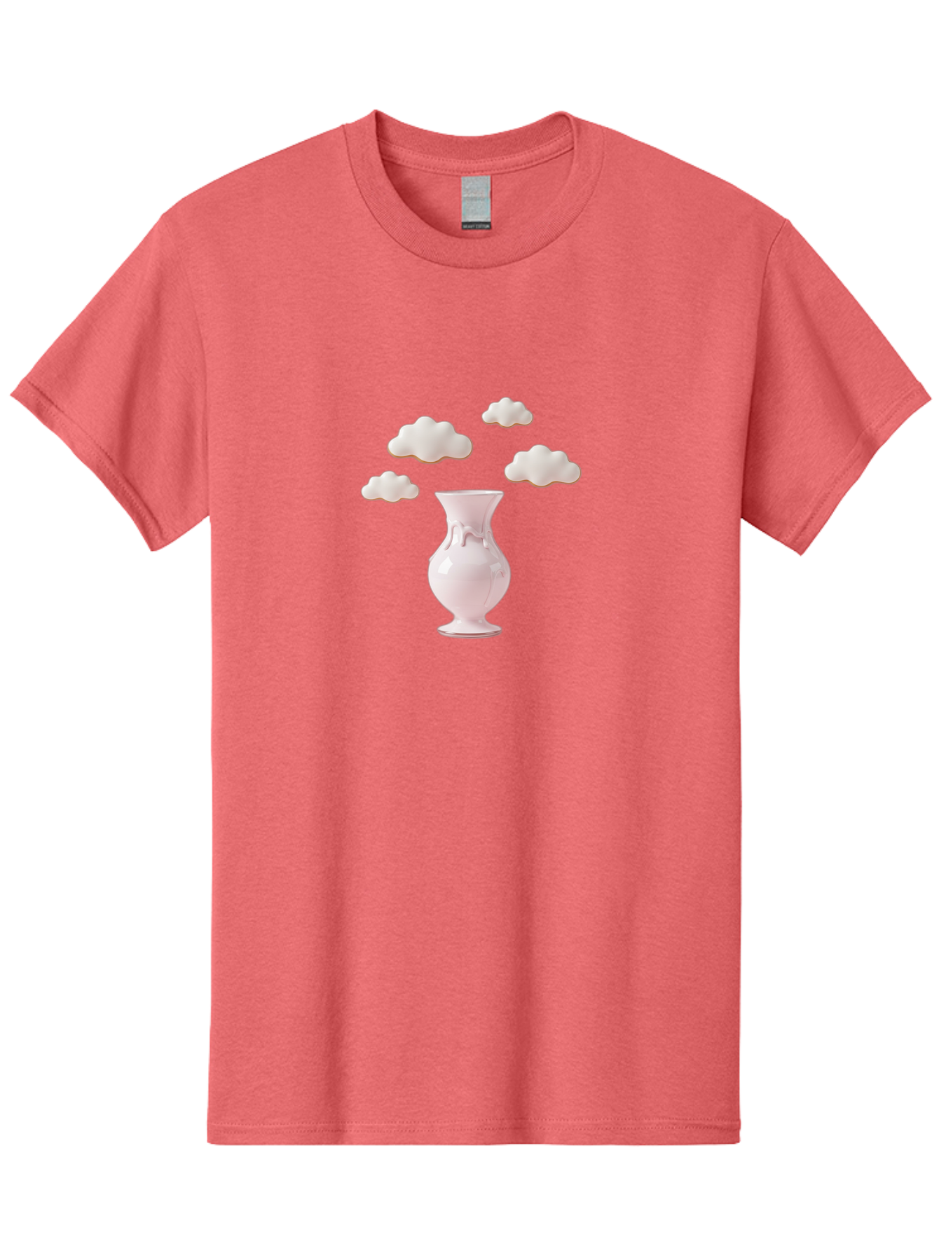 White-Vase-With-Clouds Men'S Graphic Tee, 100% Cotton, Comfortable Casual Summer Wear, Machine Washable, Vintage Camera, Old Camera, Antique Camera, Black Camera, Classic Photography, Photography Equipment, Nostalgic Device, Film Camera, Bai559