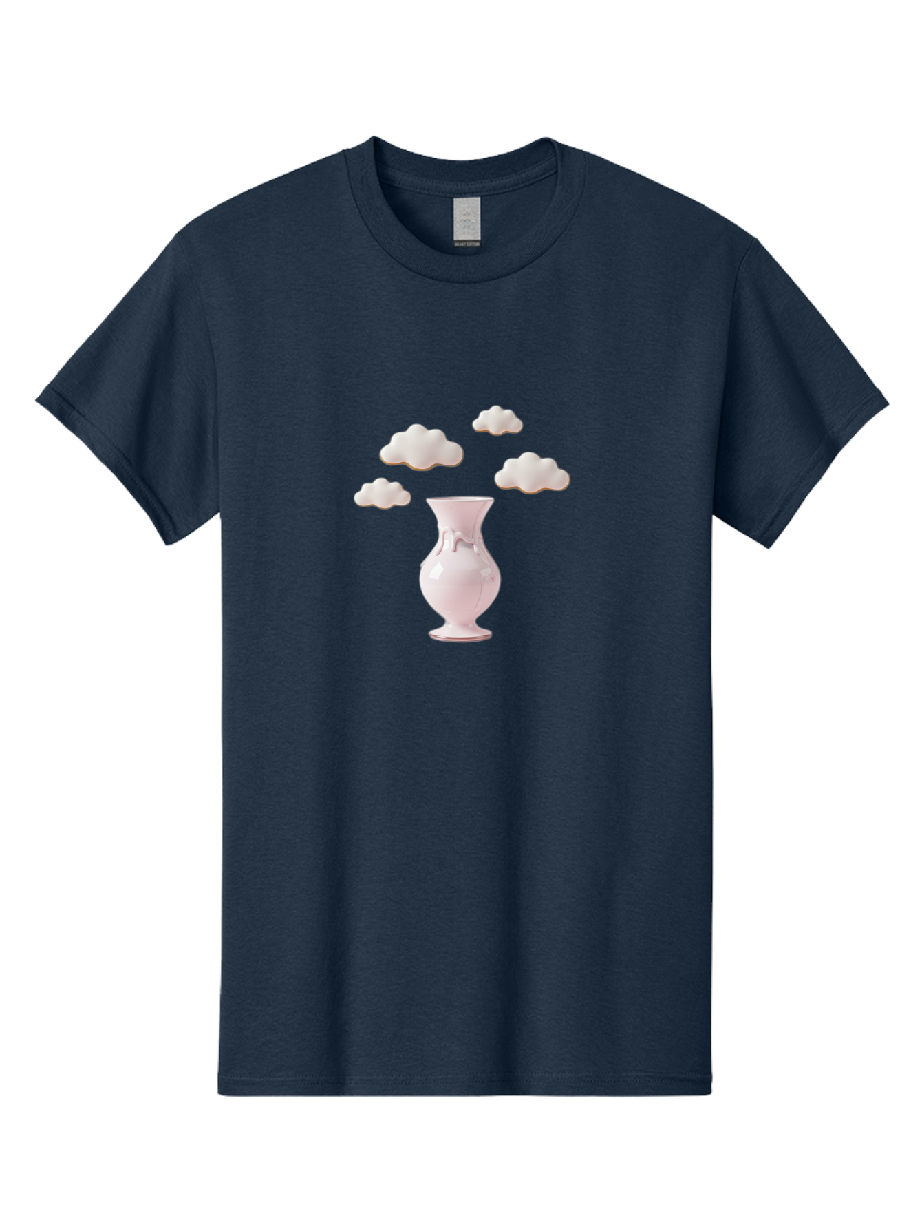 White-Vase-With-Clouds Men'S Graphic Tee, 100% Cotton, Comfortable Casual Summer Wear, Machine Washable, Vintage Camera, Old Camera, Antique Camera, Black Camera, Classic Photography, Photography Equipment, Nostalgic Device, Film Camera, Bai559