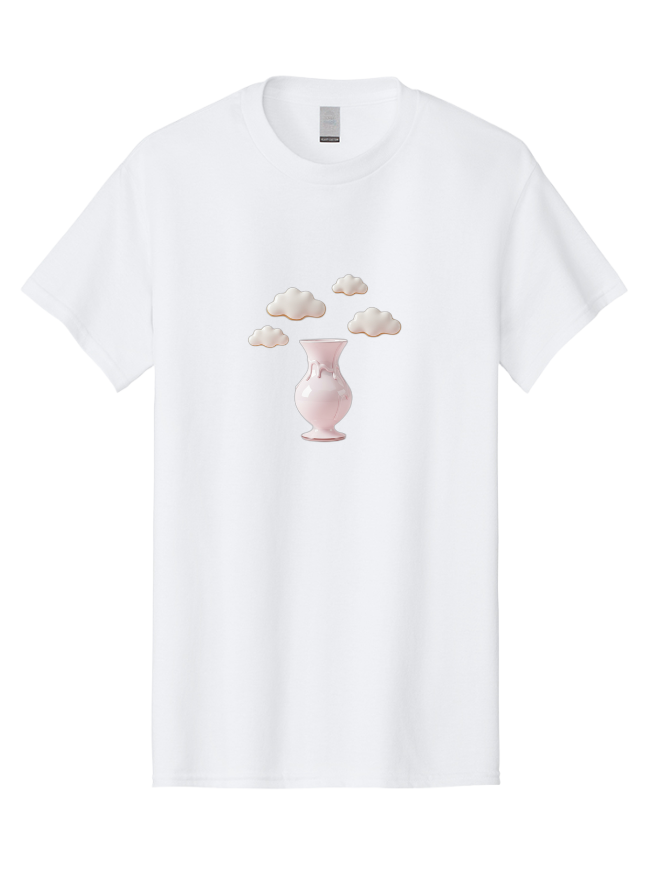 White-Vase-With-Clouds Men'S Graphic Tee, 100% Cotton, Comfortable Casual Summer Wear, Machine Washable, Vintage Camera, Old Camera, Antique Camera, Black Camera, Classic Photography, Photography Equipment, Nostalgic Device, Film Camera, Bai559