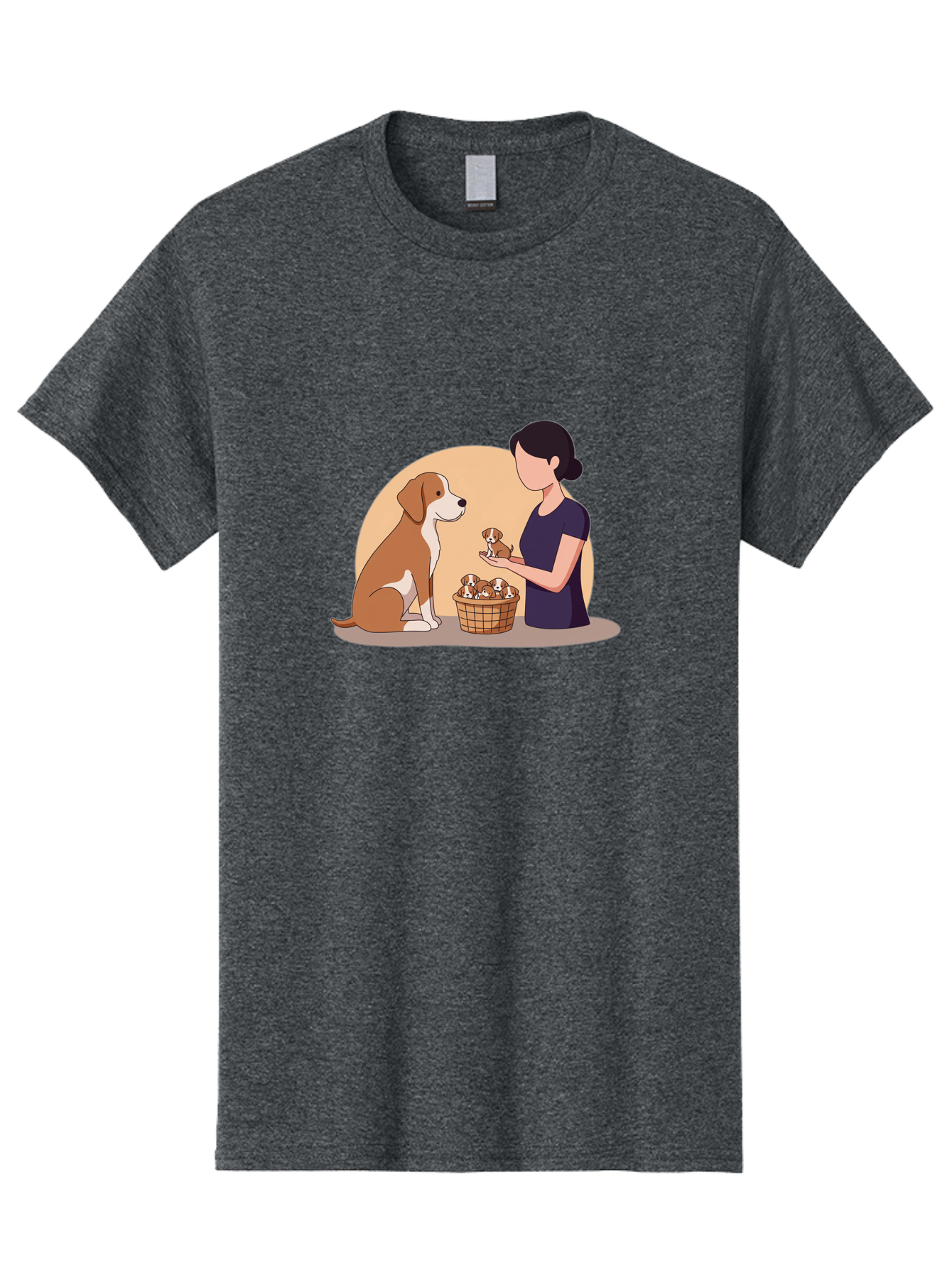 Woman-With-Dog-And-Puppies Men'S Graphic Tee, 100% Cotton, Comfortable Casual Summer Wear, Machine Washable, Vintage Camera, Old Camera, Antique Camera, Black Camera, Classic Photography, Photography Equipment, Nostalgic Device, Film Camera, Bai563