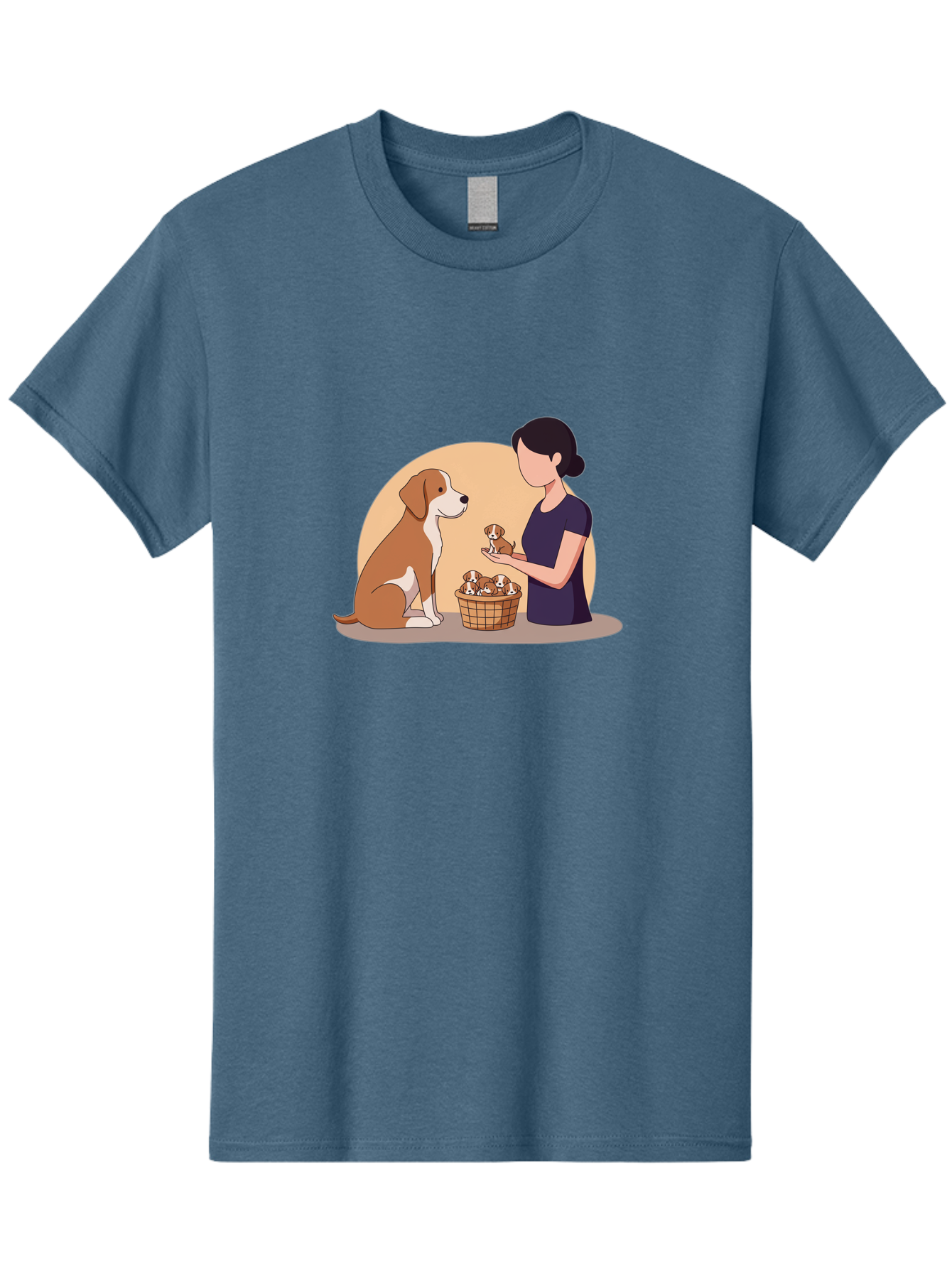 Woman-With-Dog-And-Puppies Men'S Graphic Tee, 100% Cotton, Comfortable Casual Summer Wear, Machine Washable, Vintage Camera, Old Camera, Antique Camera, Black Camera, Classic Photography, Photography Equipment, Nostalgic Device, Film Camera, Bai563
