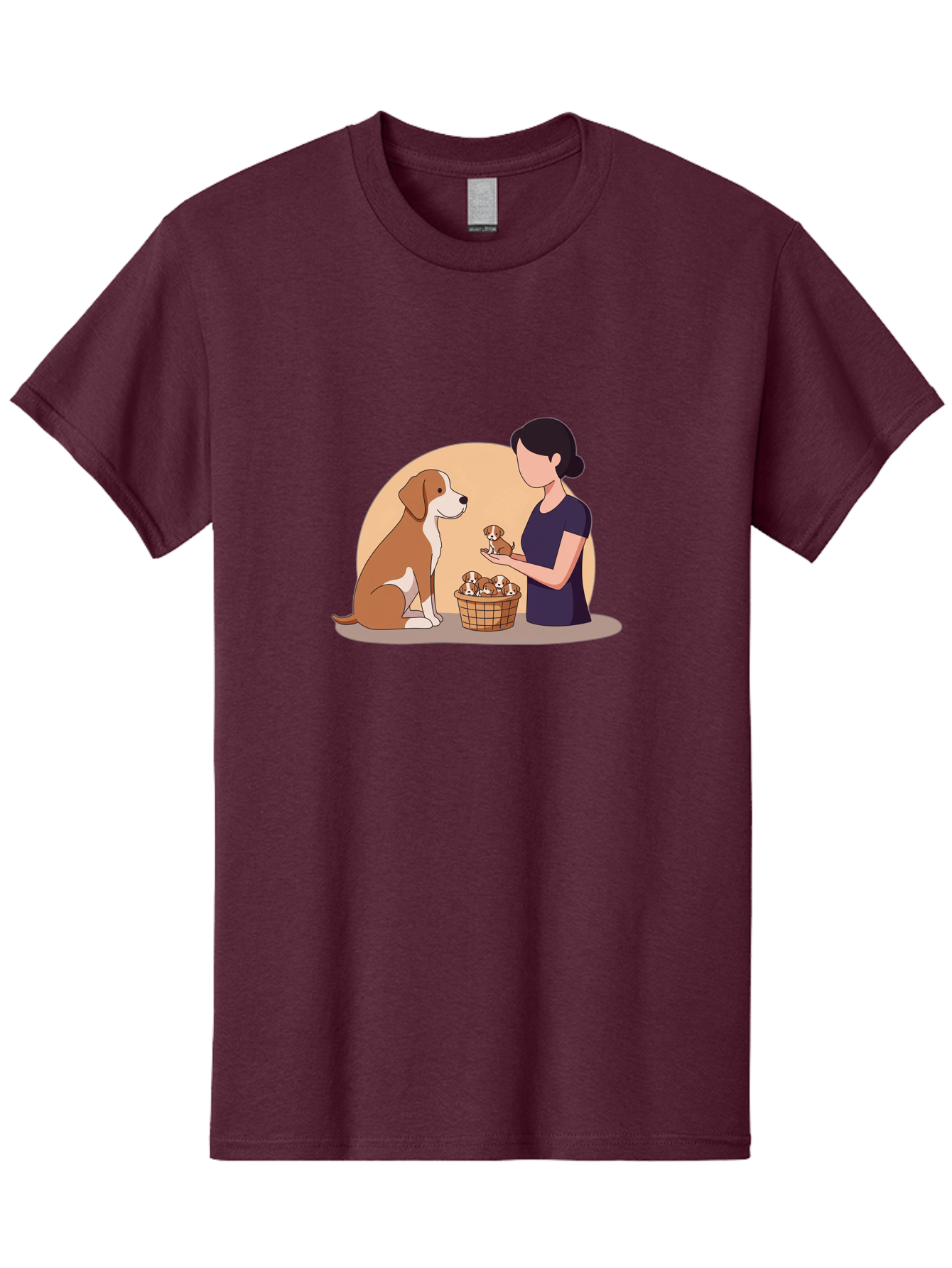 Woman-With-Dog-And-Puppies Men'S Graphic Tee, 100% Cotton, Comfortable Casual Summer Wear, Machine Washable, Vintage Camera, Old Camera, Antique Camera, Black Camera, Classic Photography, Photography Equipment, Nostalgic Device, Film Camera, Bai563