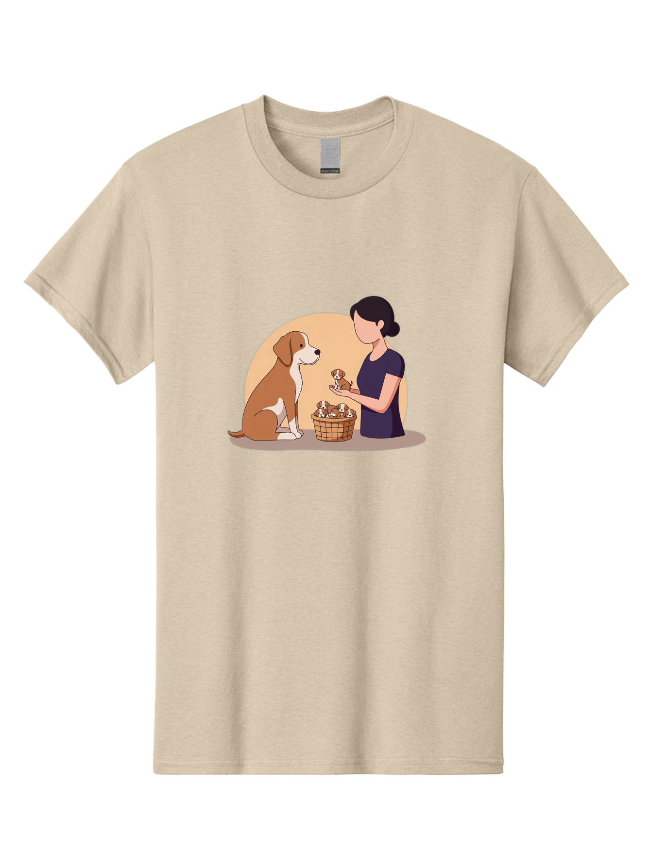 Woman-With-Dog-And-Puppies Men'S Graphic Tee, 100% Cotton, Comfortable Casual Summer Wear, Machine Washable, Vintage Camera, Old Camera, Antique Camera, Black Camera, Classic Photography, Photography Equipment, Nostalgic Device, Film Camera, Bai563