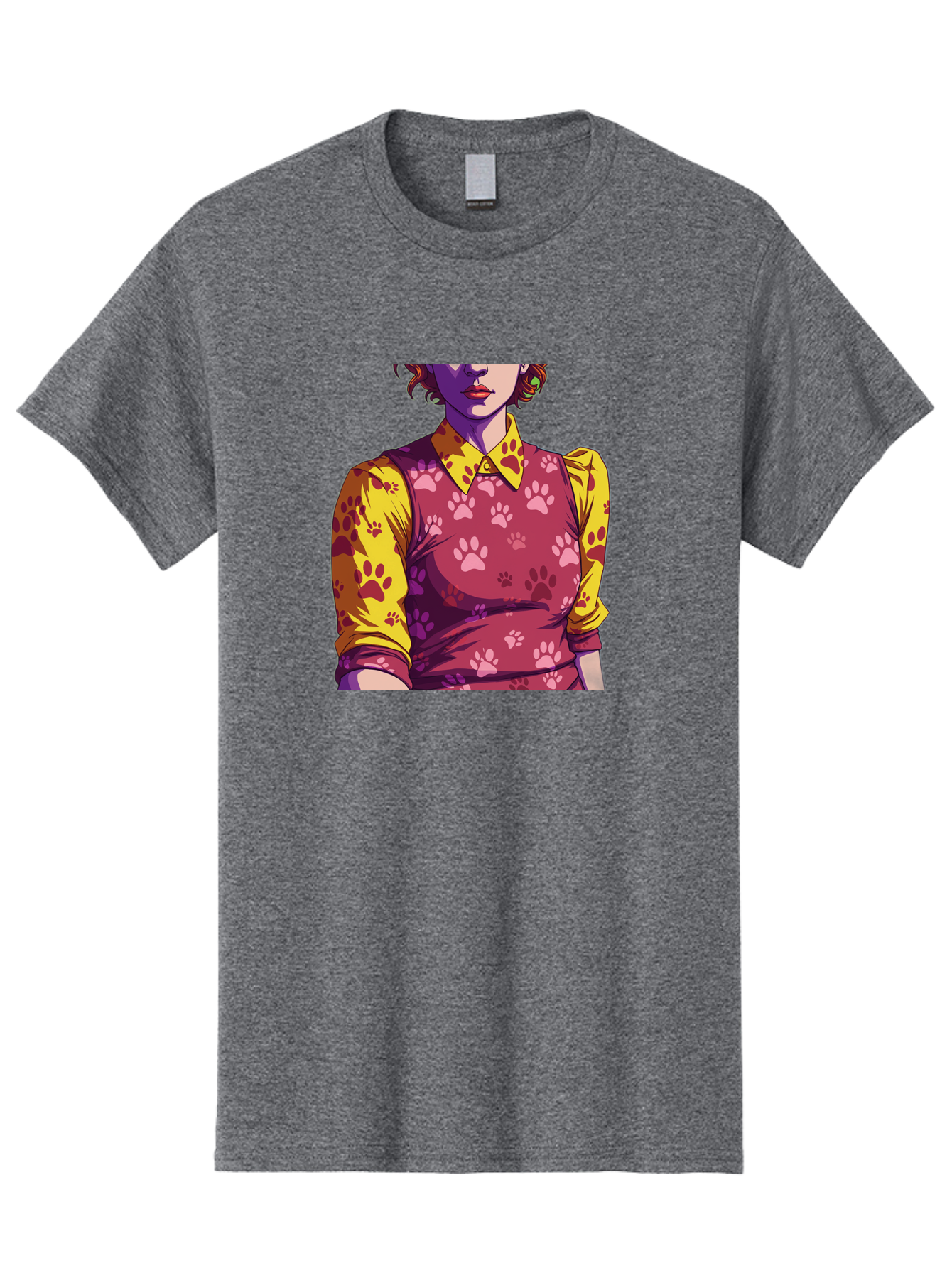 Woman-With-Paw-Print-Dress Men'S Graphic Tee, 100% Cotton, Comfortable Casual Summer Wear, Machine Washable, Vintage Camera, Old Camera, Antique Camera, Black Camera, Classic Photography, Photography Equipment, Nostalgic Device, Film Camera, Bai564